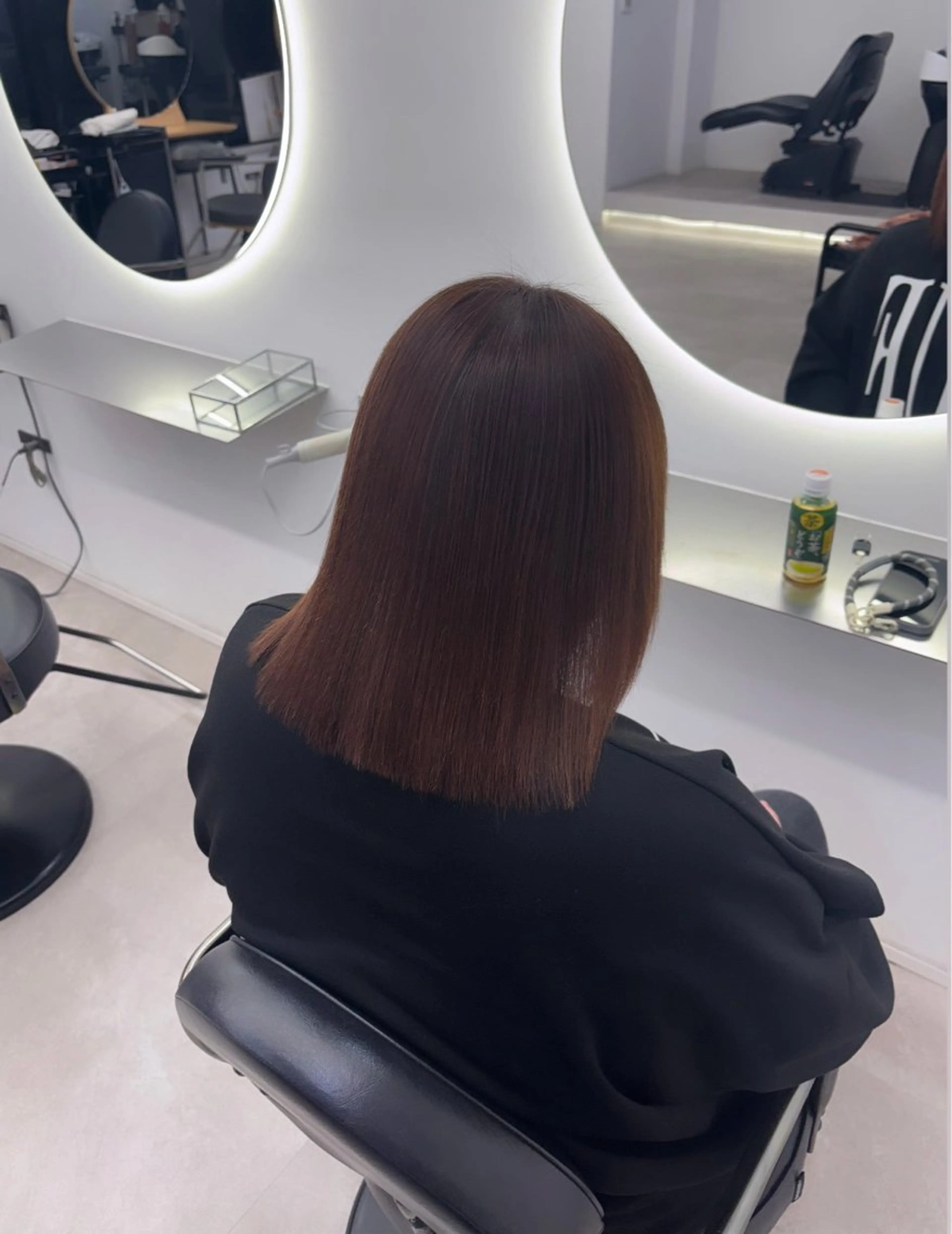 ミディアム 縮毛矯正 そ らのヘアスタイル