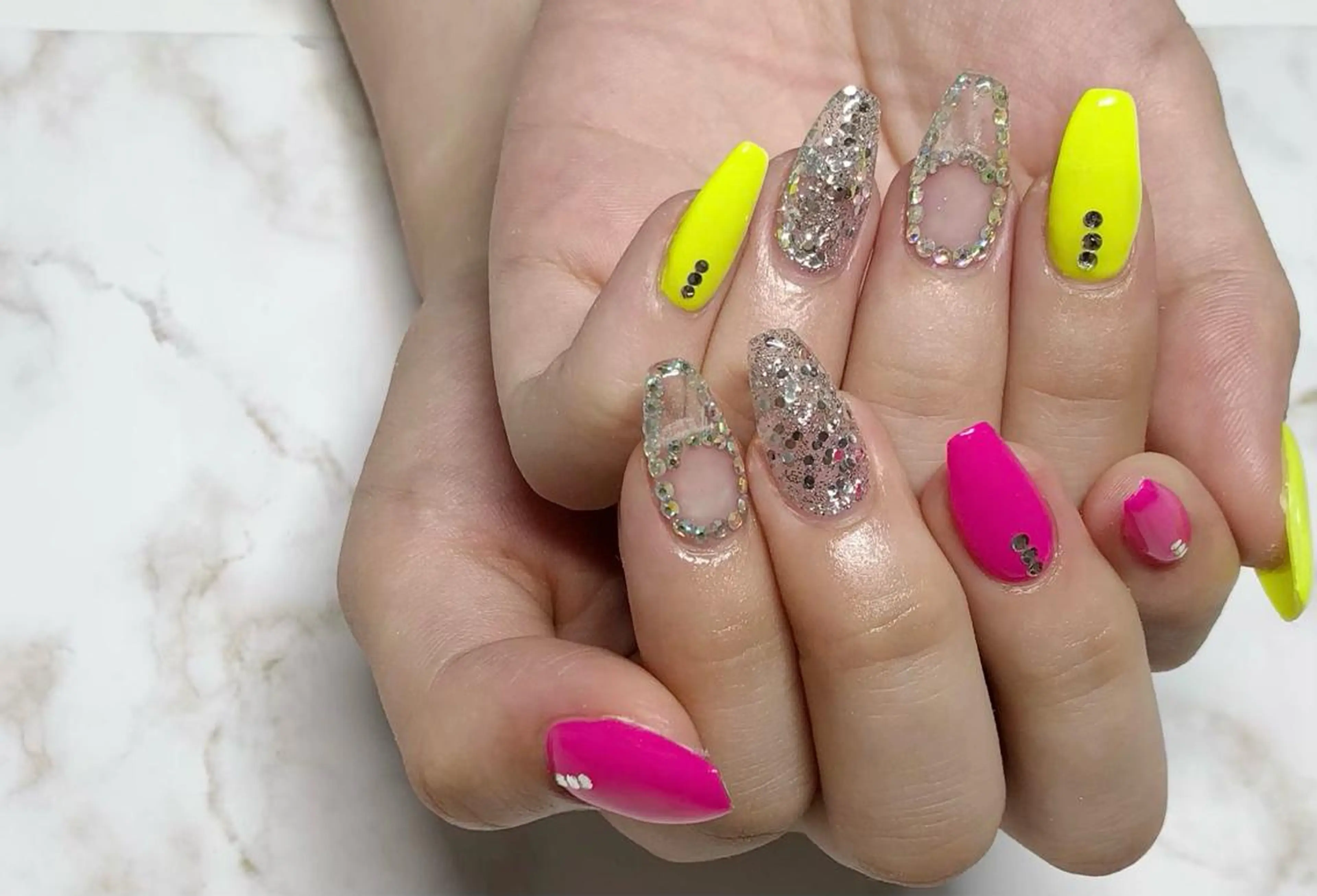 ネイル クリアネイル キラキラネイル 夏ネイル ハンドネイル Rindo.ネイル ♡耳つぼジュエリーのその他イメージ