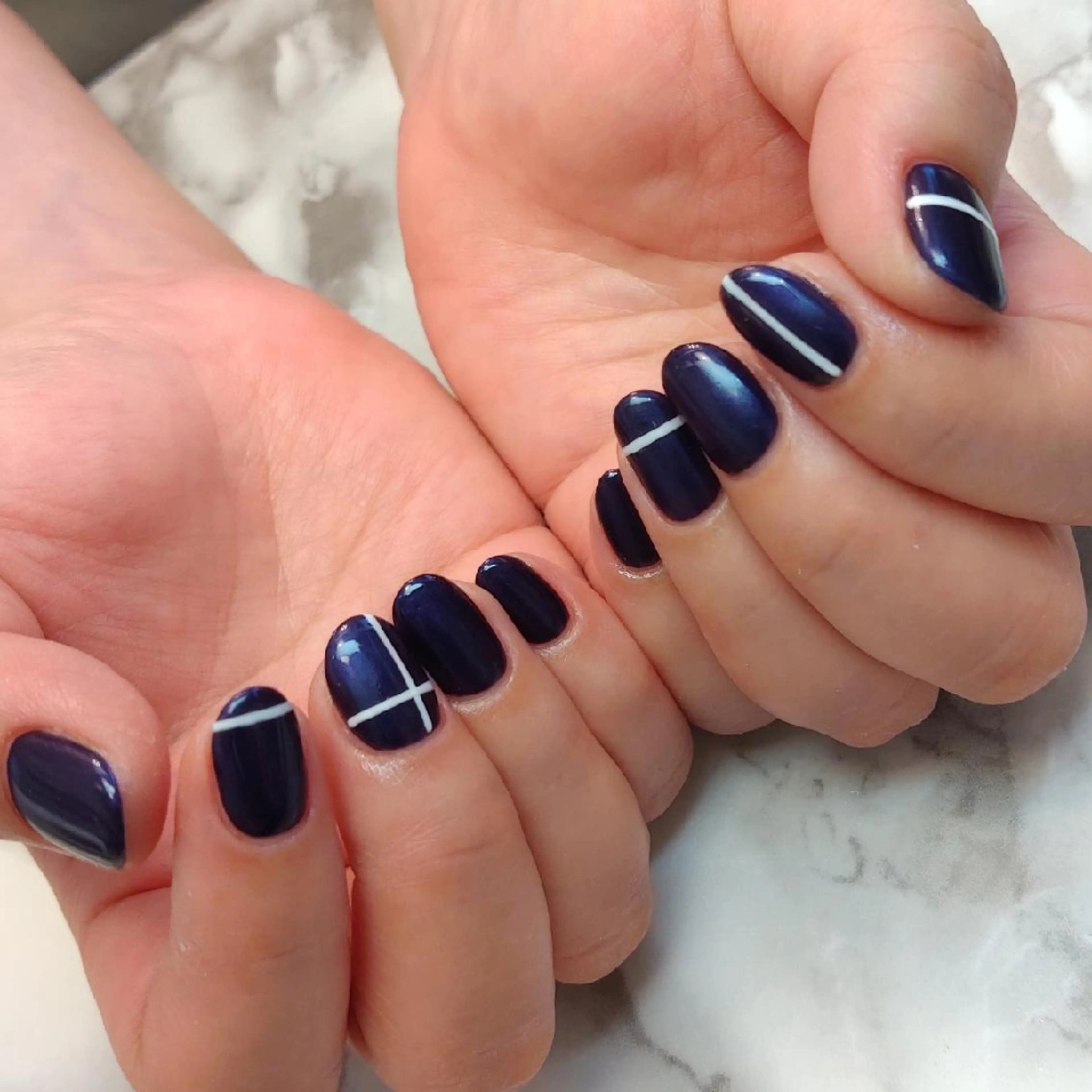 ネイル シンプルネイル ジェヌインネイル 河内のネイルデザイン