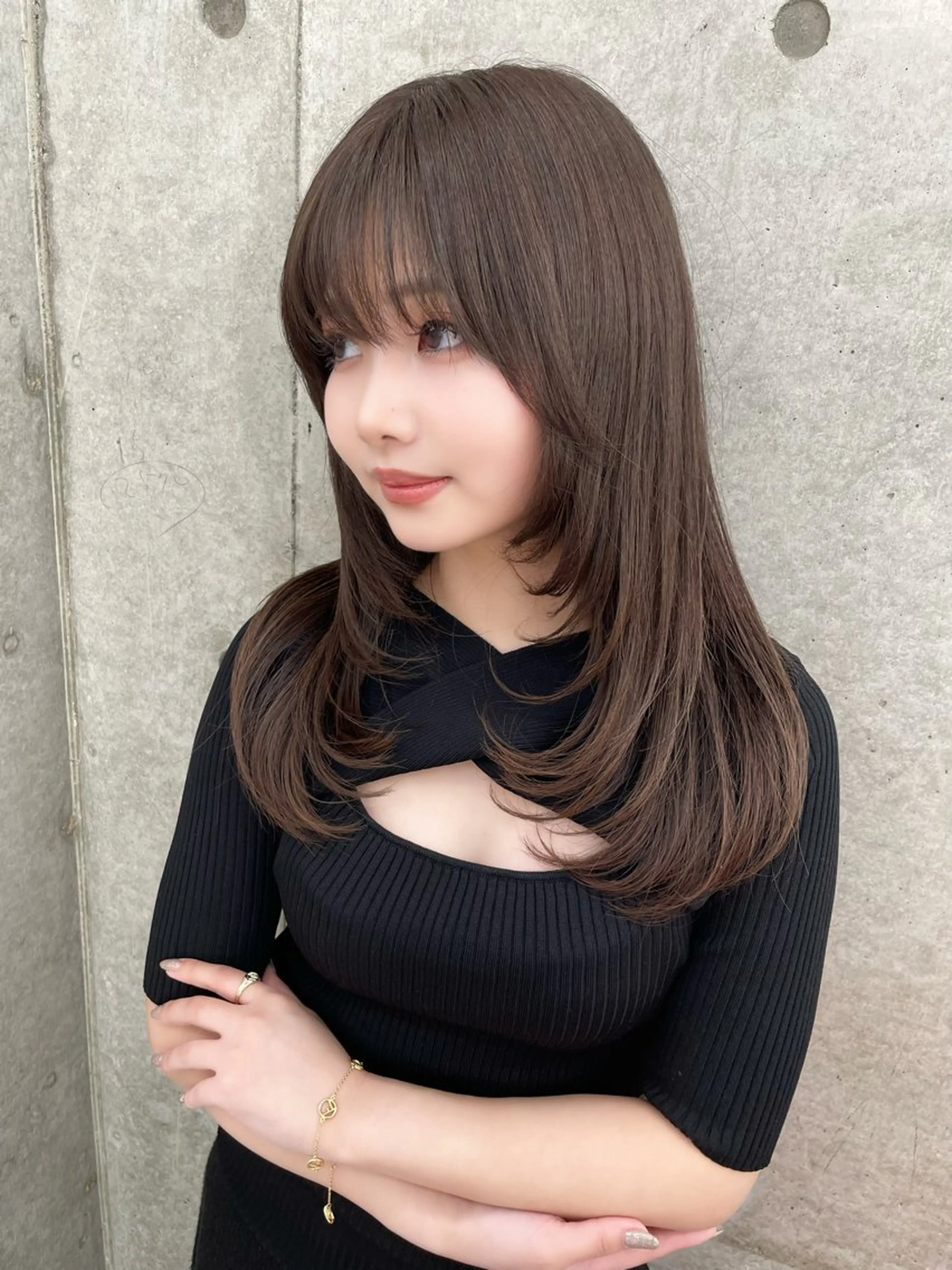 ロング カラー カット ヘアカラー トリートメント 韓国ヘア🇰🇷 レイヤー/芝春樹のヘアスタイル