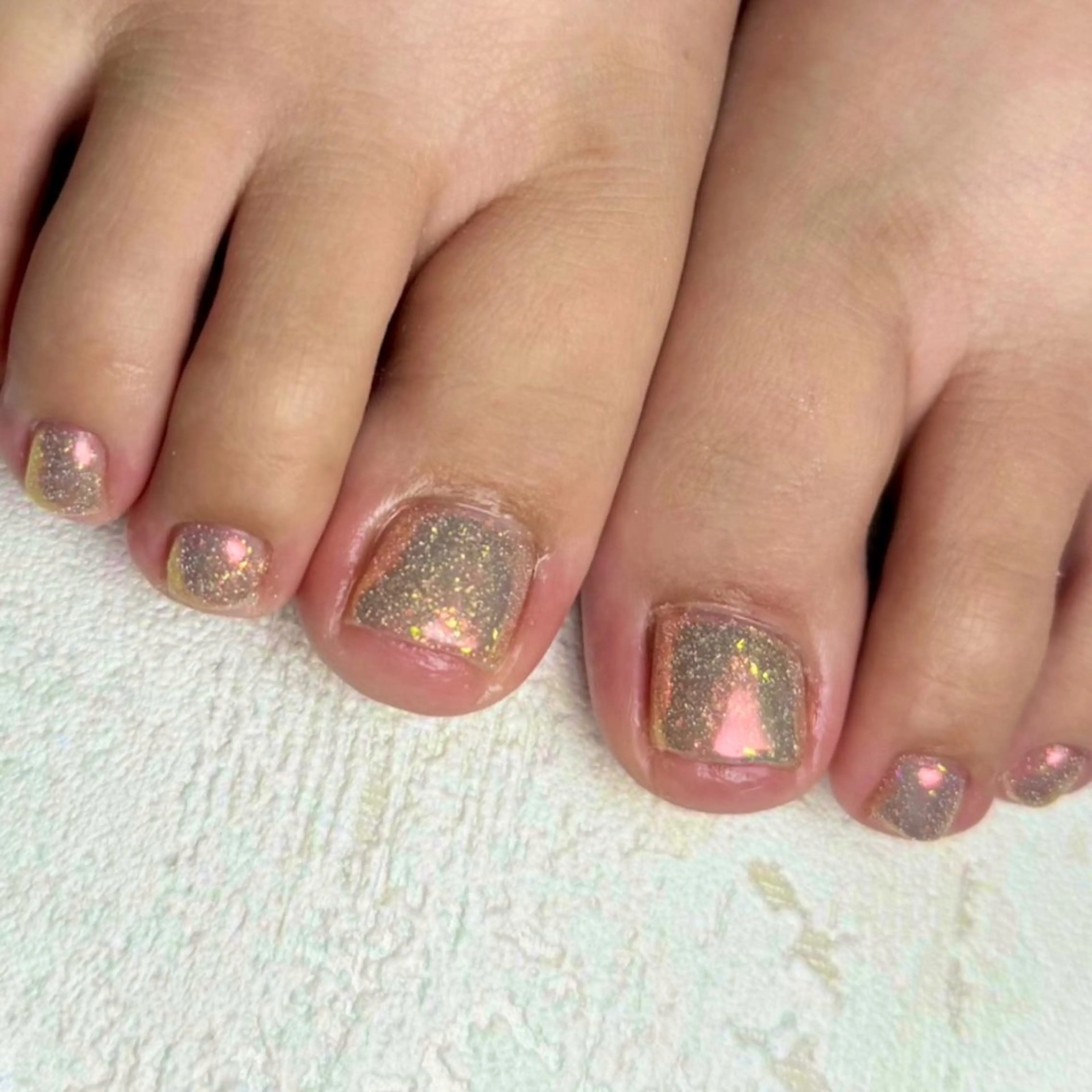 【オフあり】フット　フラッシュ✖️オーロラ✨️📸(2色まで)の写真