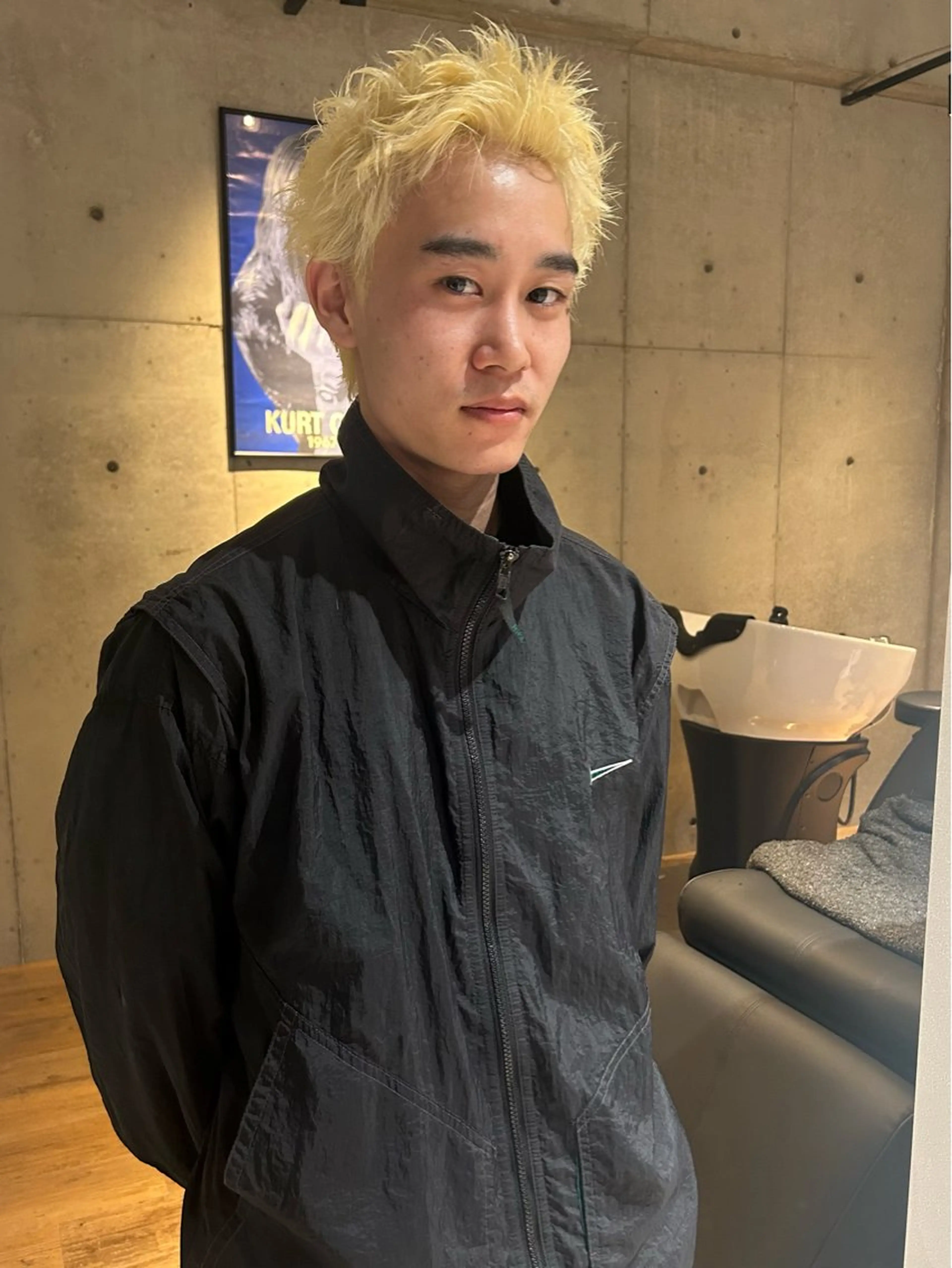 メンズ スパイキーショート カット siki 大阪福島 エンドウハルのヘアスタイル