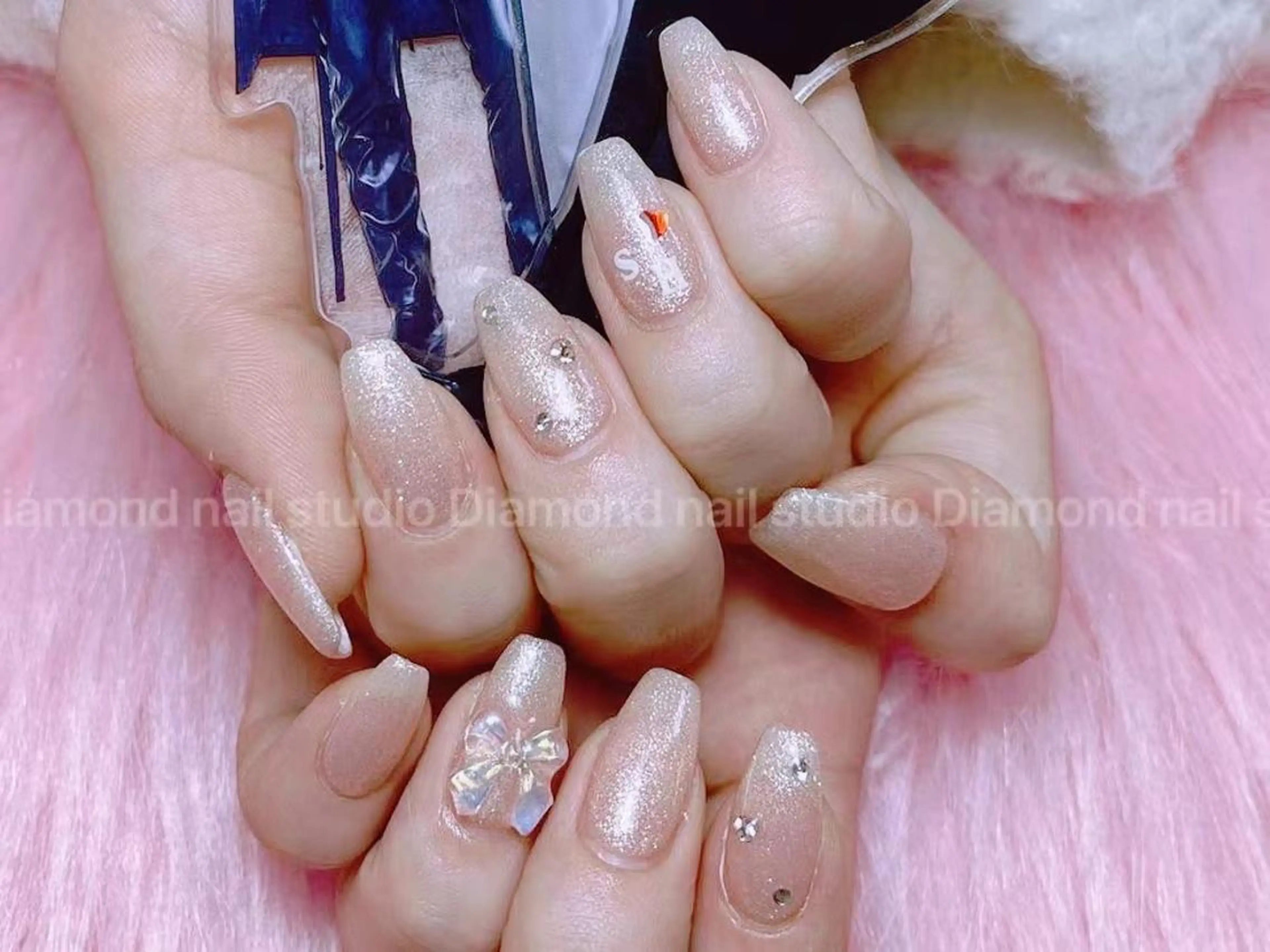 ショート ハンドネイル DIAMOND 💦のネイルデザイン