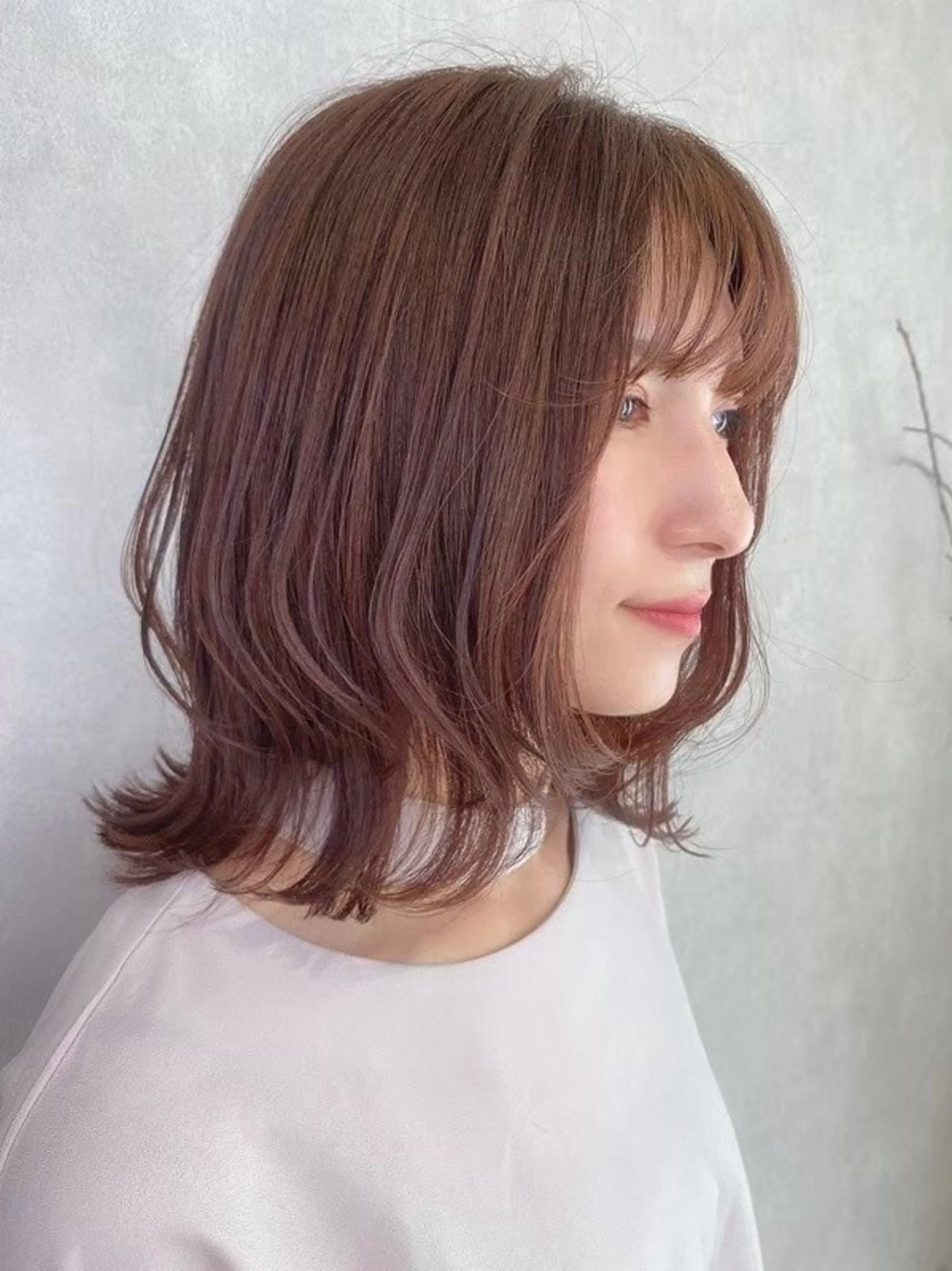 ミディアム カラー 髪質改善 柔らか質感/髪質改善 ⚡️Ren⚡のヘアスタイル