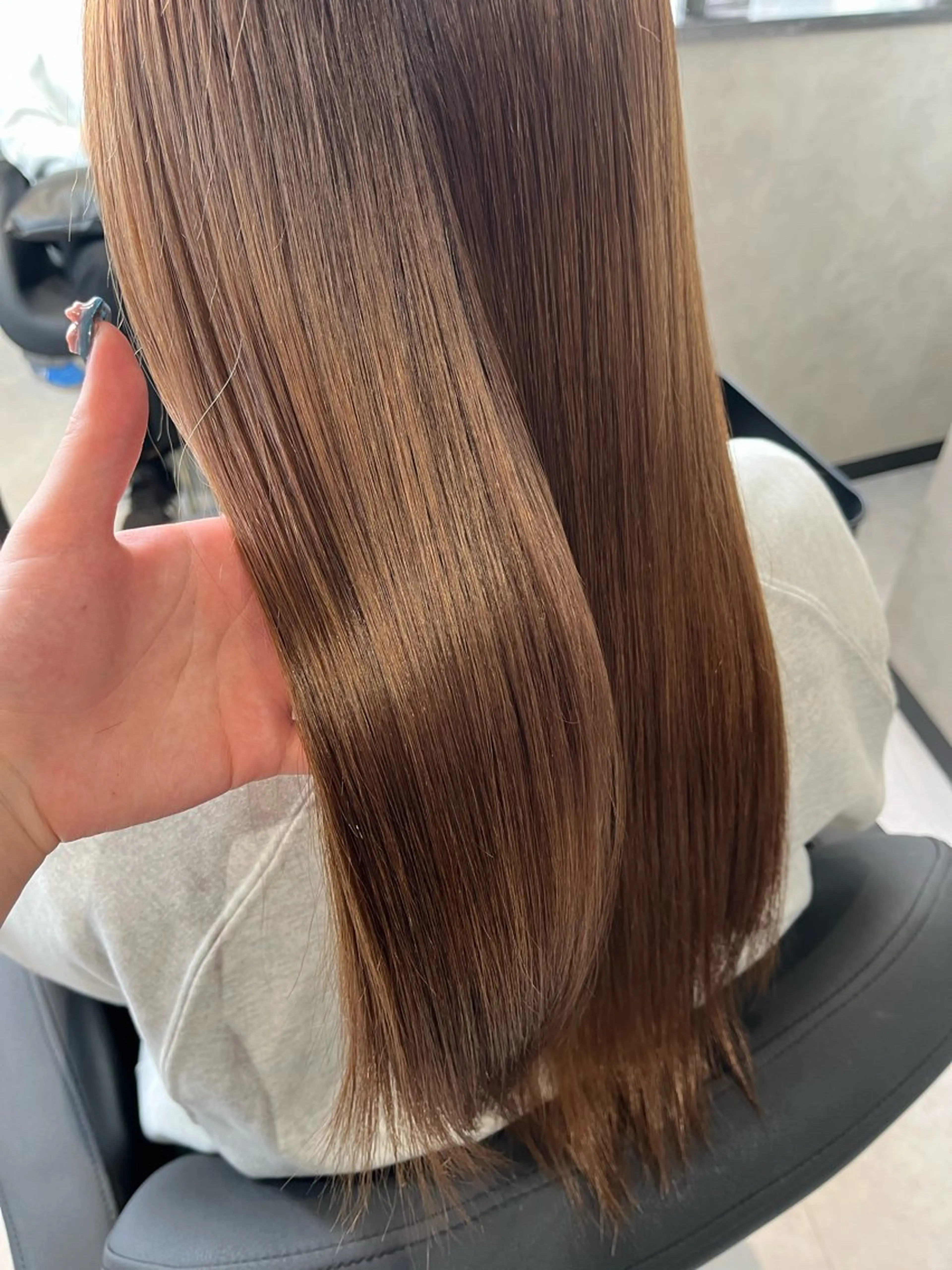 セミロング カラー 透明感カラー 髪質改善 縮毛矯正 トリートメント ヘアカラー 《.Xian》ナツミ /艶髪/髪質改善のヘアスタイル