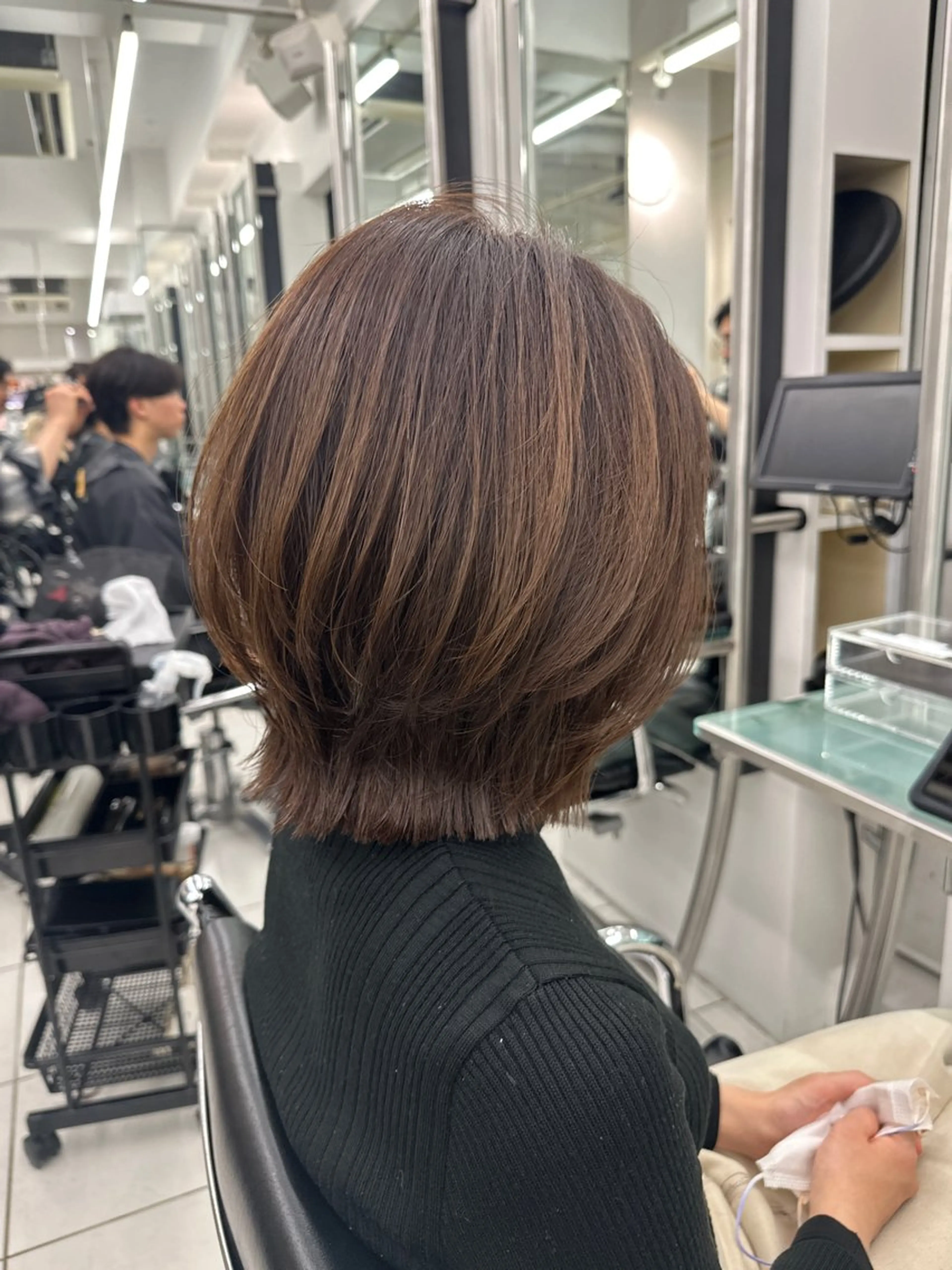 ミディアム 高橋 沙央のヘアスタイル