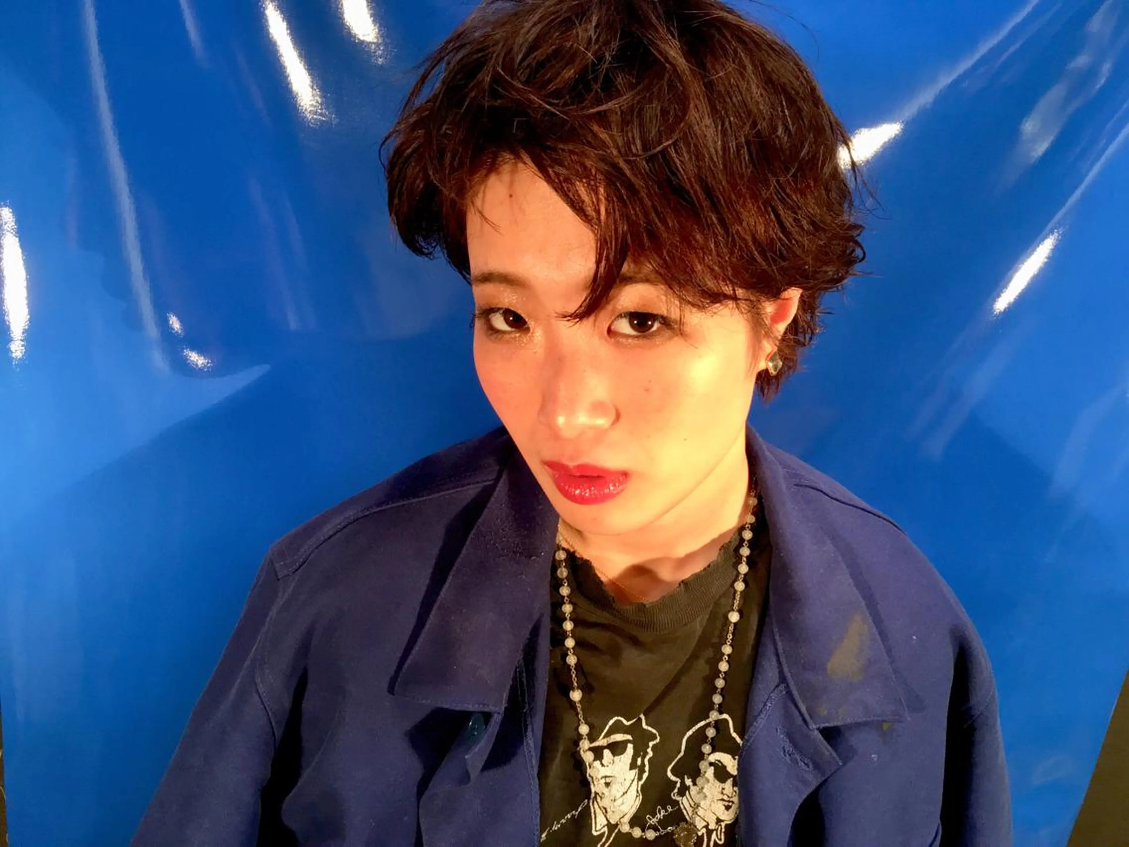 ショート カラー パーマ ショートヘア toi【トワ】所属・安達 俊亮のヘアスタイル