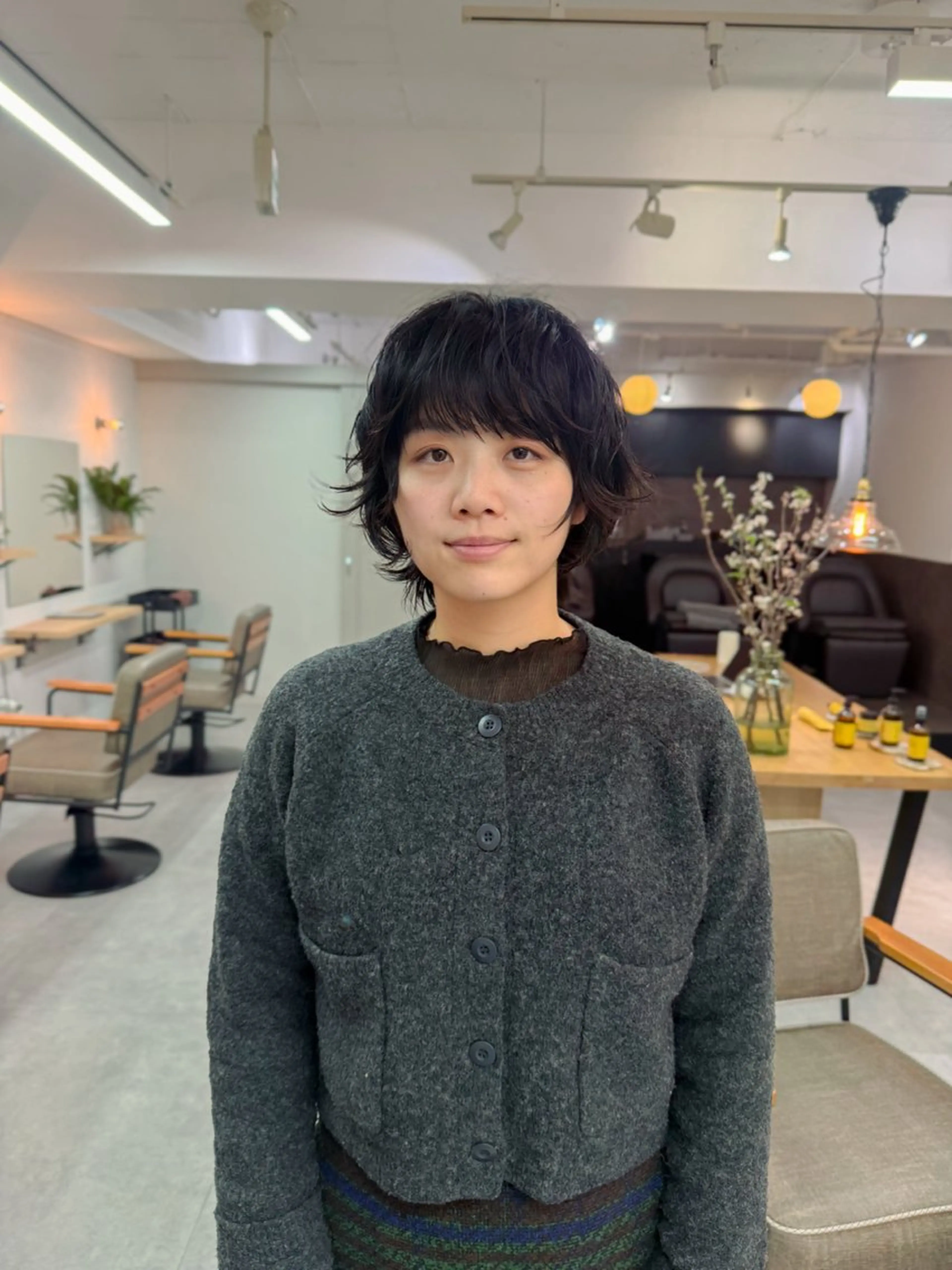 ショート パーマ ショートヘア ウルフカット カット パーマ パーマ＊ 顔まわり似合わせのヘアスタイル