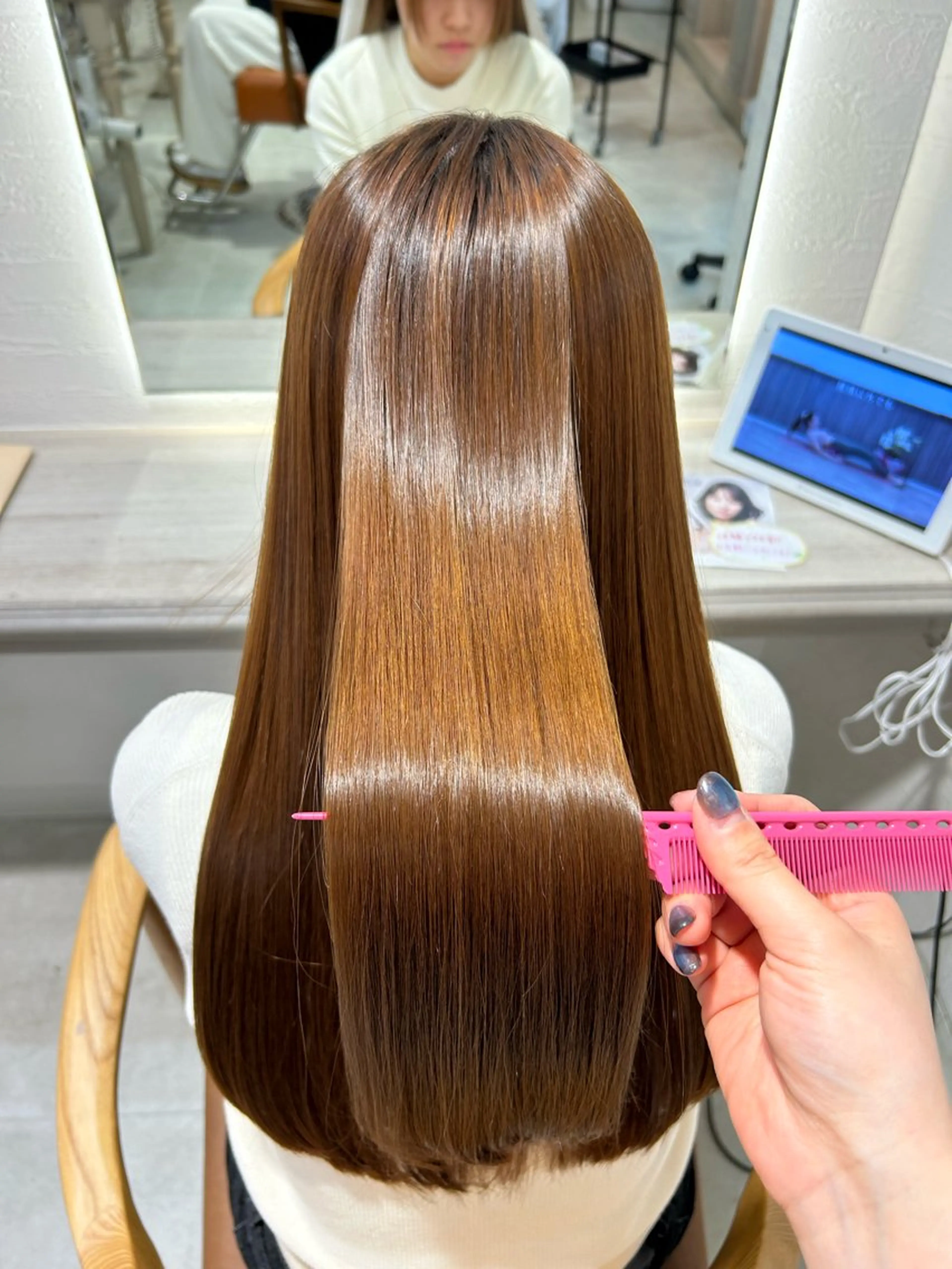 縮毛矯正 内藤 歩香🐈‍⬛🩶のヘアスタイル