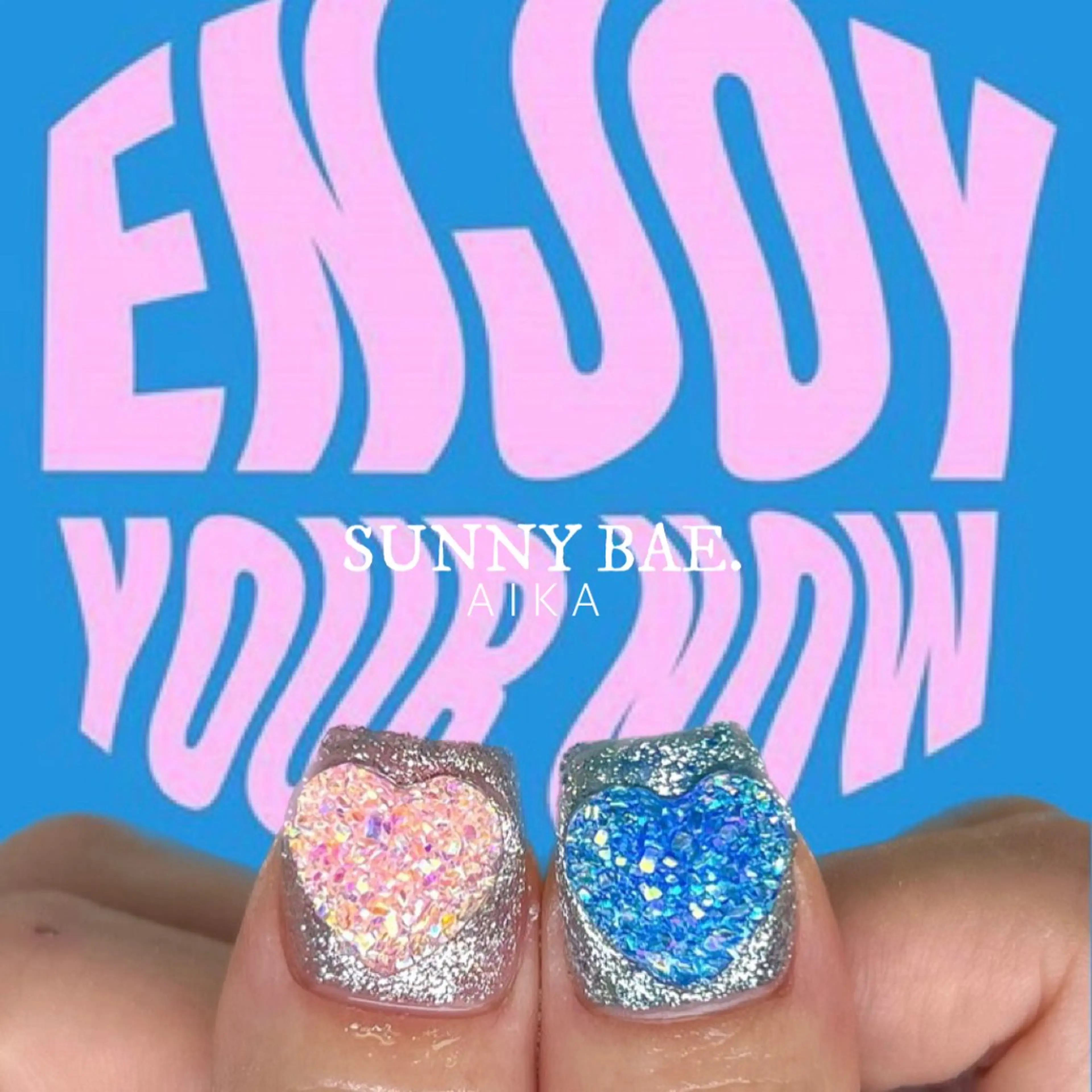 ネイル ジェルネイル キラキラネイル ロングネイル 持ち込み ワンカラーネイル Made By AIKAのネイルデザイン