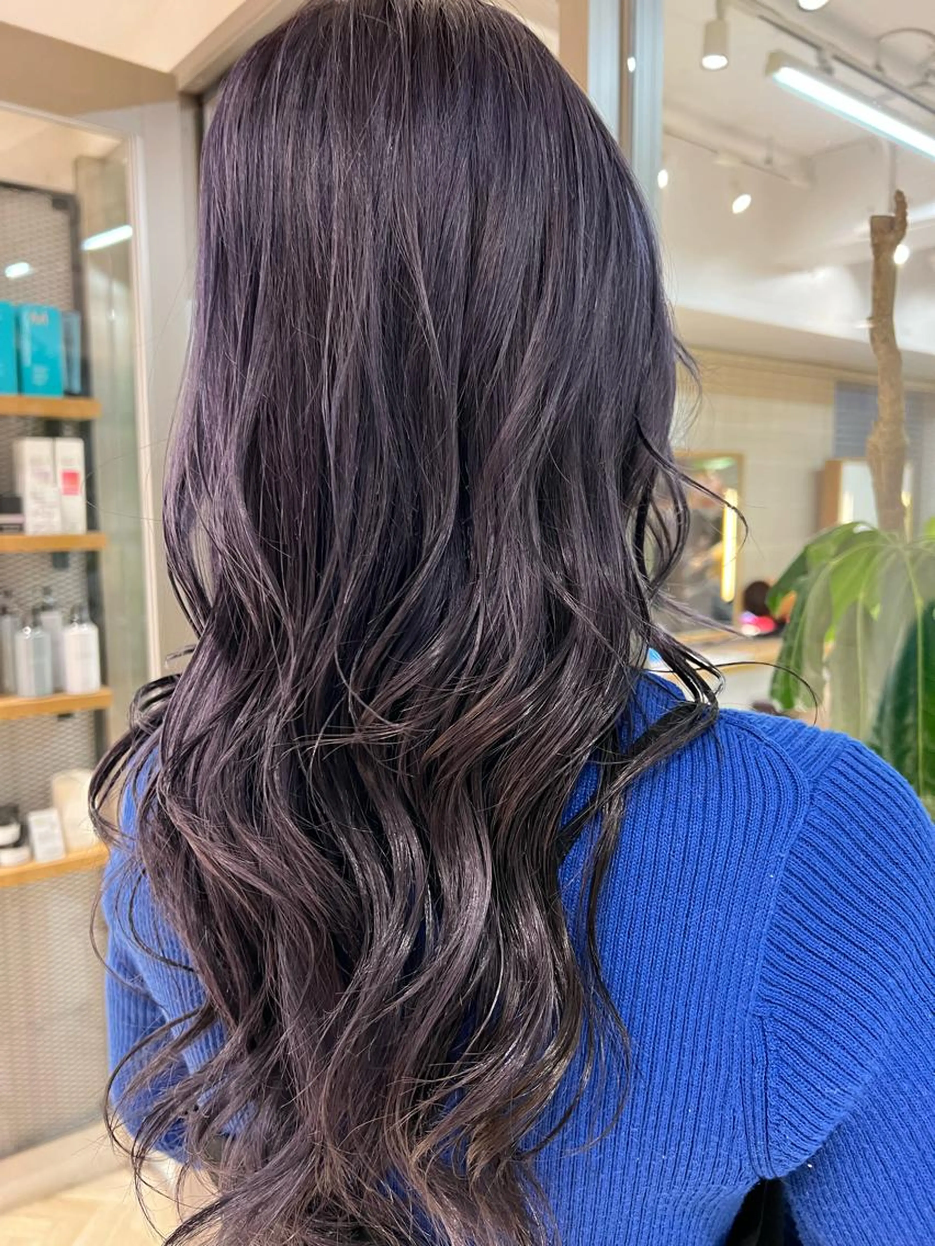 🌟⌇うる艶透明感カラー +保湿トリートメント+コテ巻きヘアセット🫧🫧の写真