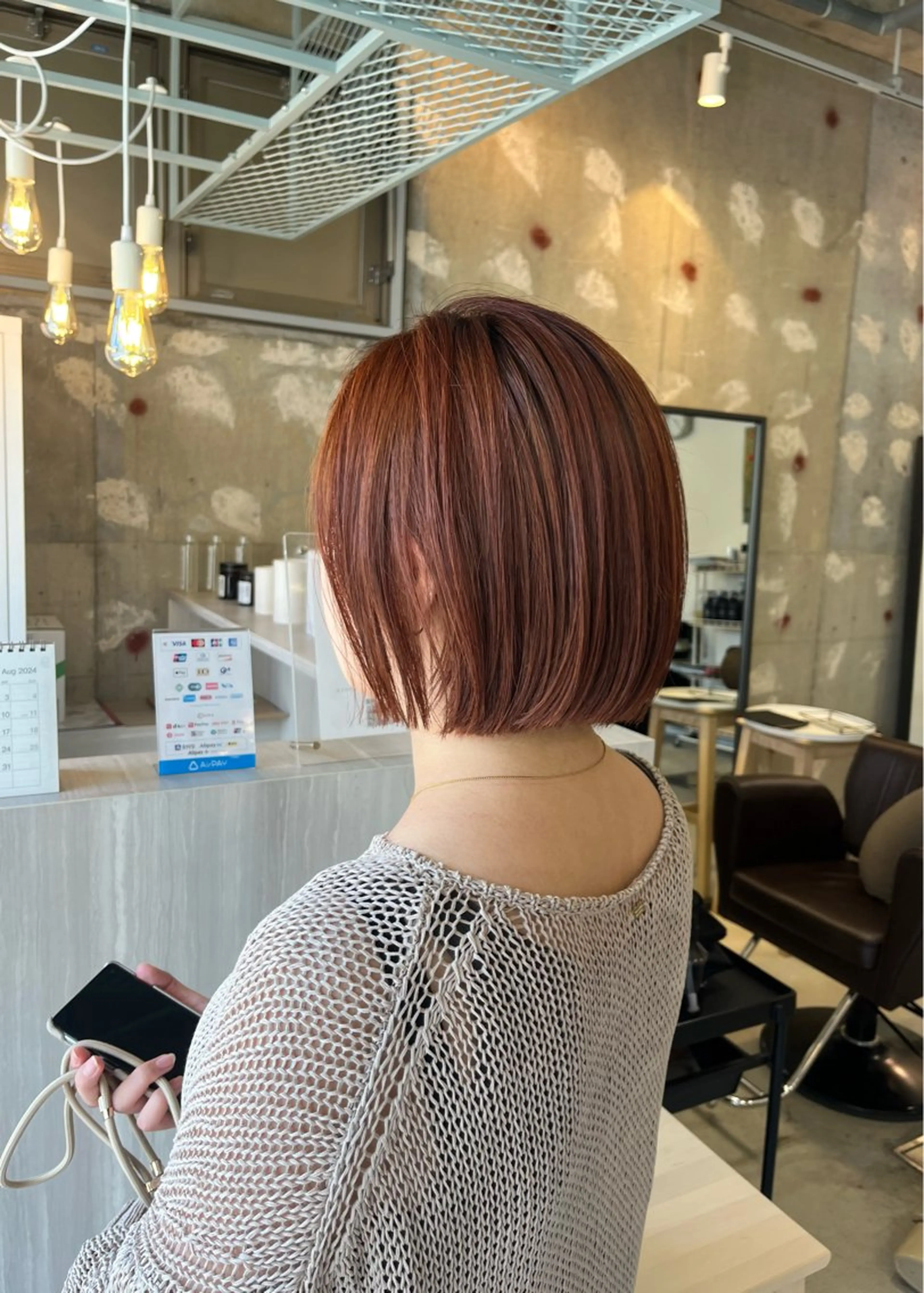 ショート ボブ カット ヘアカラー トリートメント 狩野 くるみのヘアスタイル