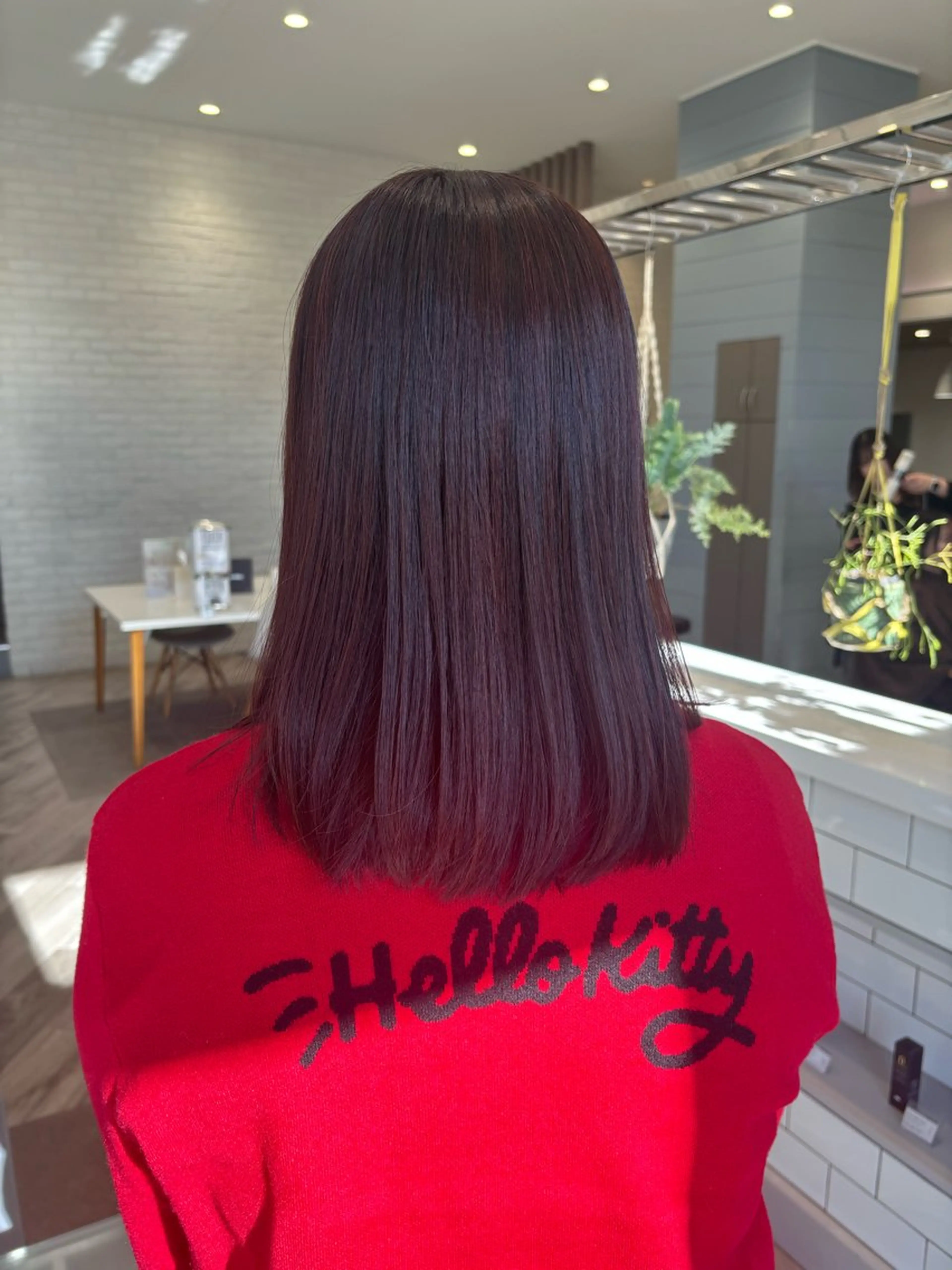 ミディアム カラー レッドカラー ヘアカラー 𝘙𝘠𝘖🤎 熊谷/籠原/深谷のヘアスタイル