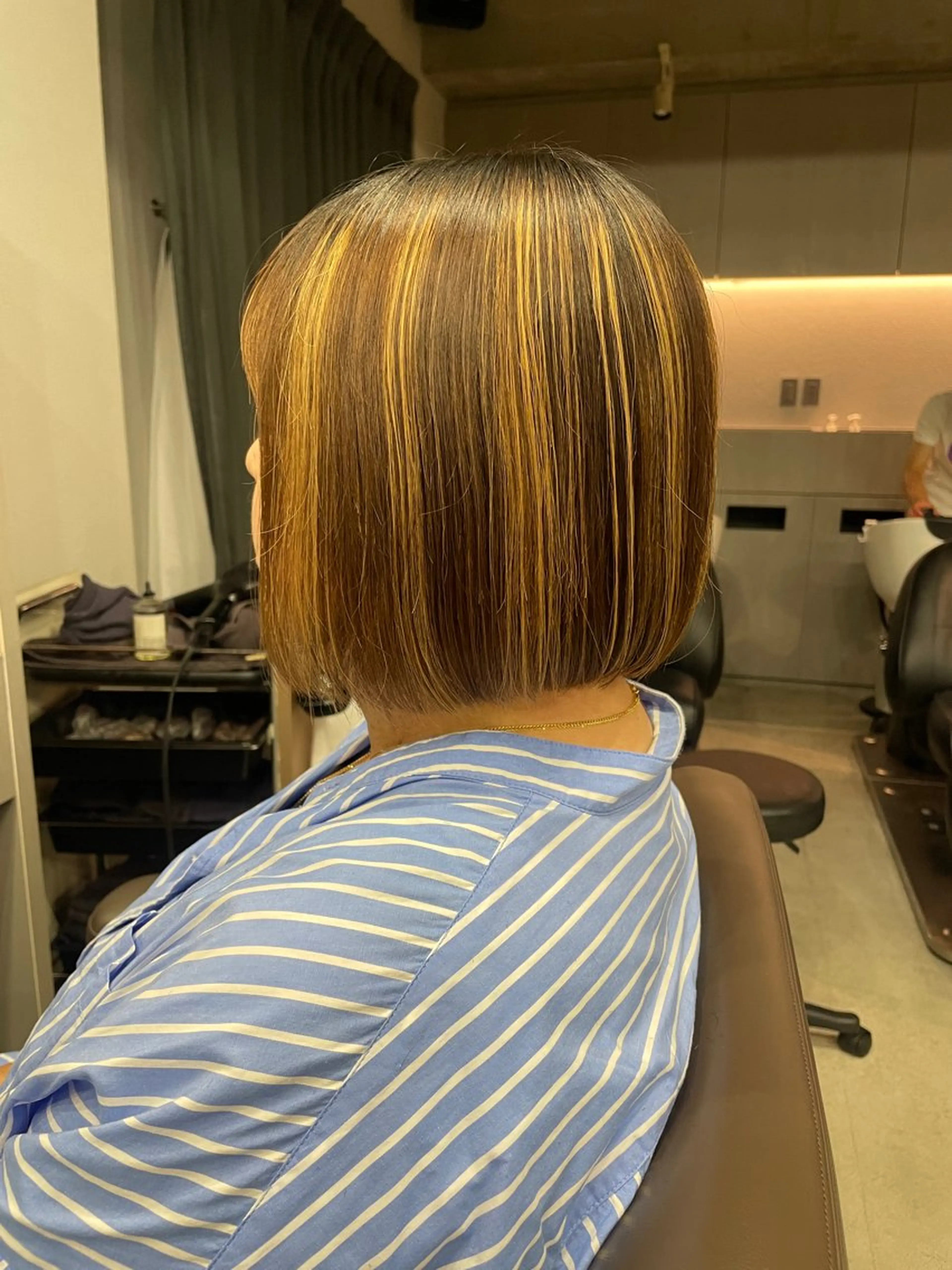 ミディアム カラー カット ヘアカラー トリートメント 表参道/髪質改善・ 透明感 colorのヘアスタイル