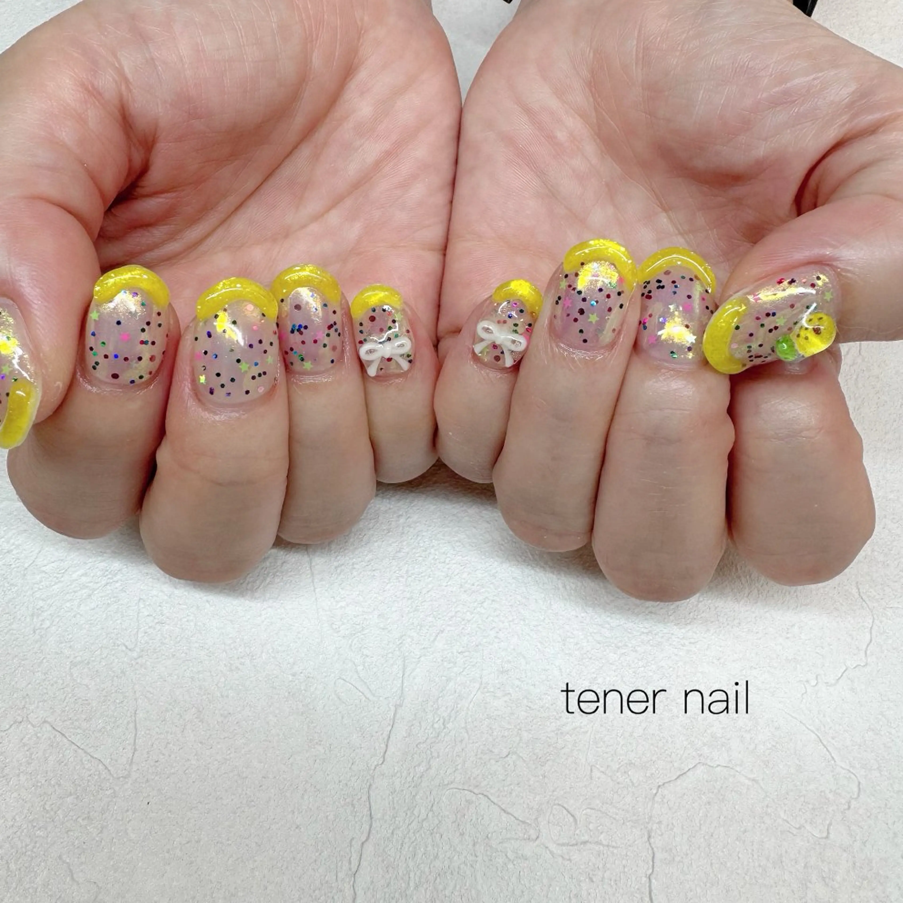 ネイル フレンチネイル ぷっくりネイル ハンドネイル tener  nail  テネルネイル所属・テネルネイル tener nailのネイルデザイン