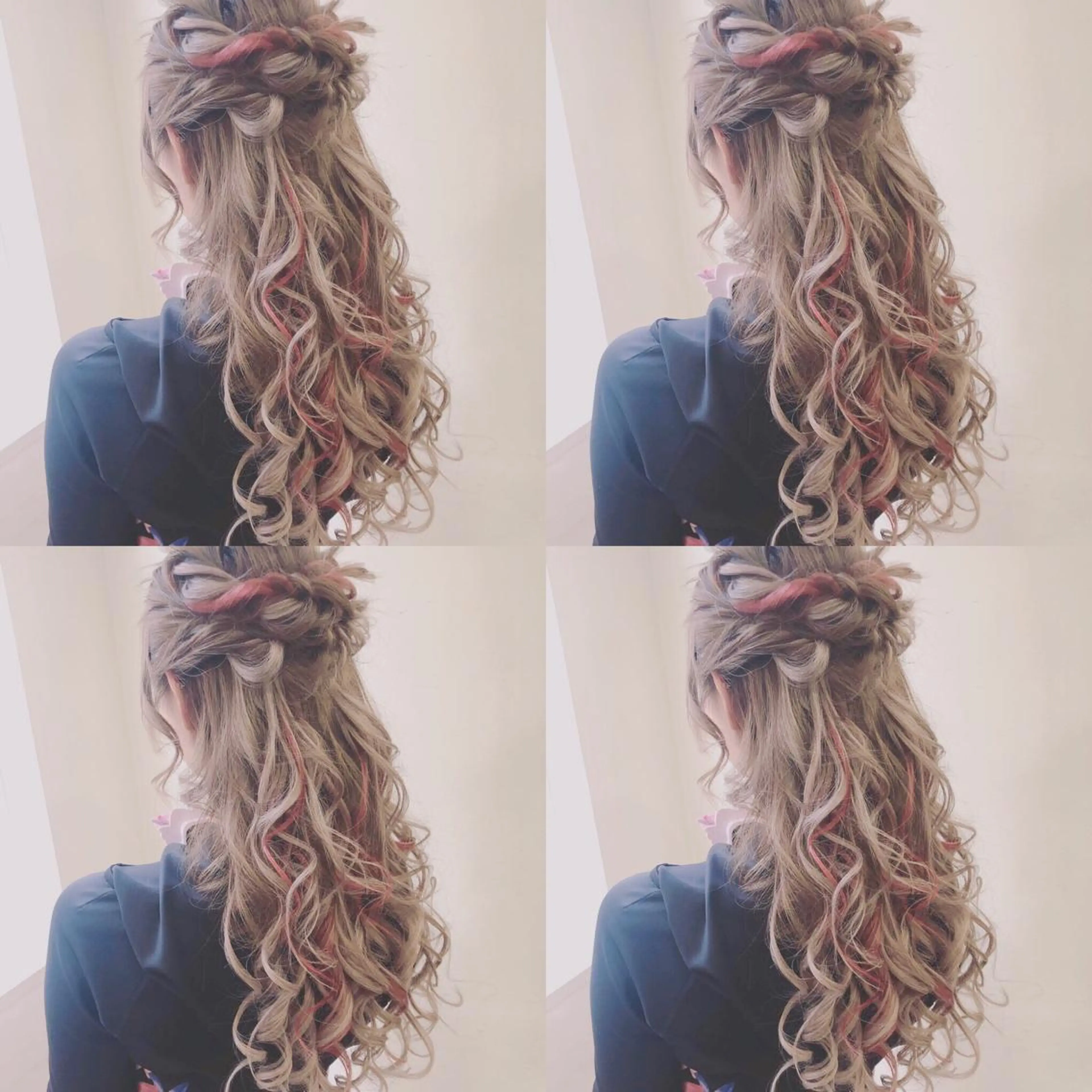 ロング ヘアアレンジ ハーフアップ ヘアセット 🌷MAYU 🌷のヘアスタイル