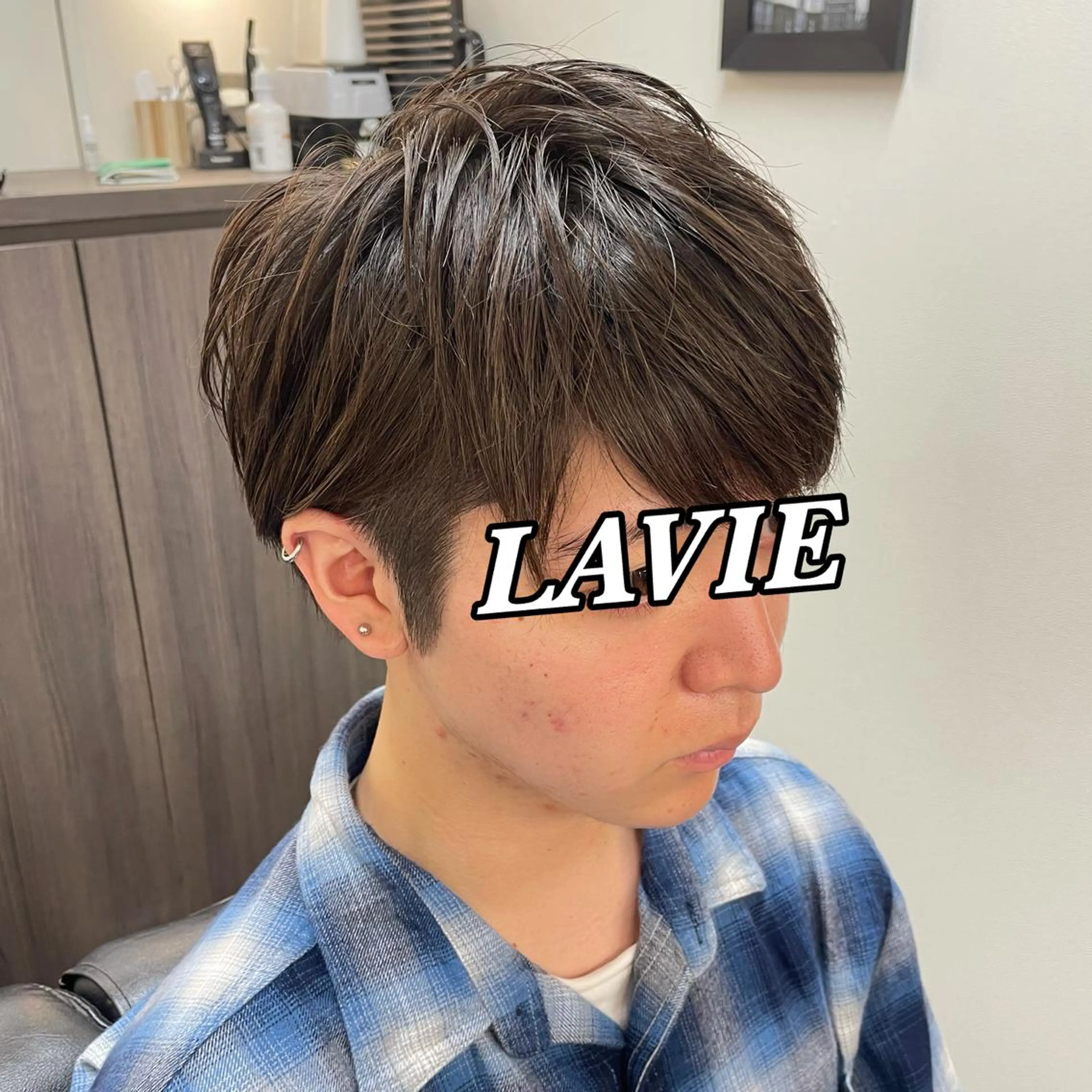 ミディアム メンズ ラヴィニュースタンダードバーバー中野店所属・💈TAMOGAMI AMI💈のヘアスタイル