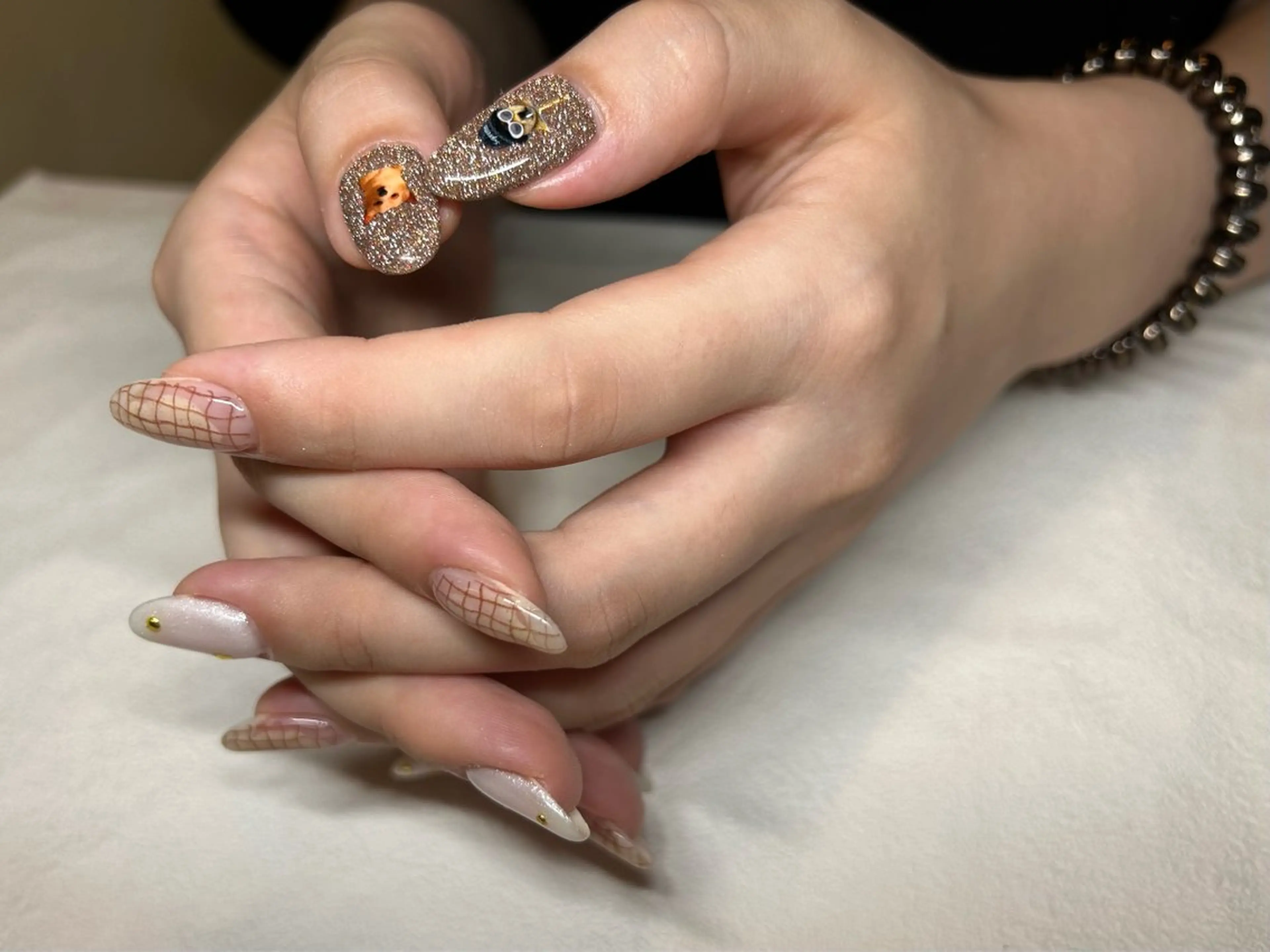 ネイル フラッシュネイル ニュアンスネイル シンプルネイル mark by 7 LOOKS yukaのネイルデザイン