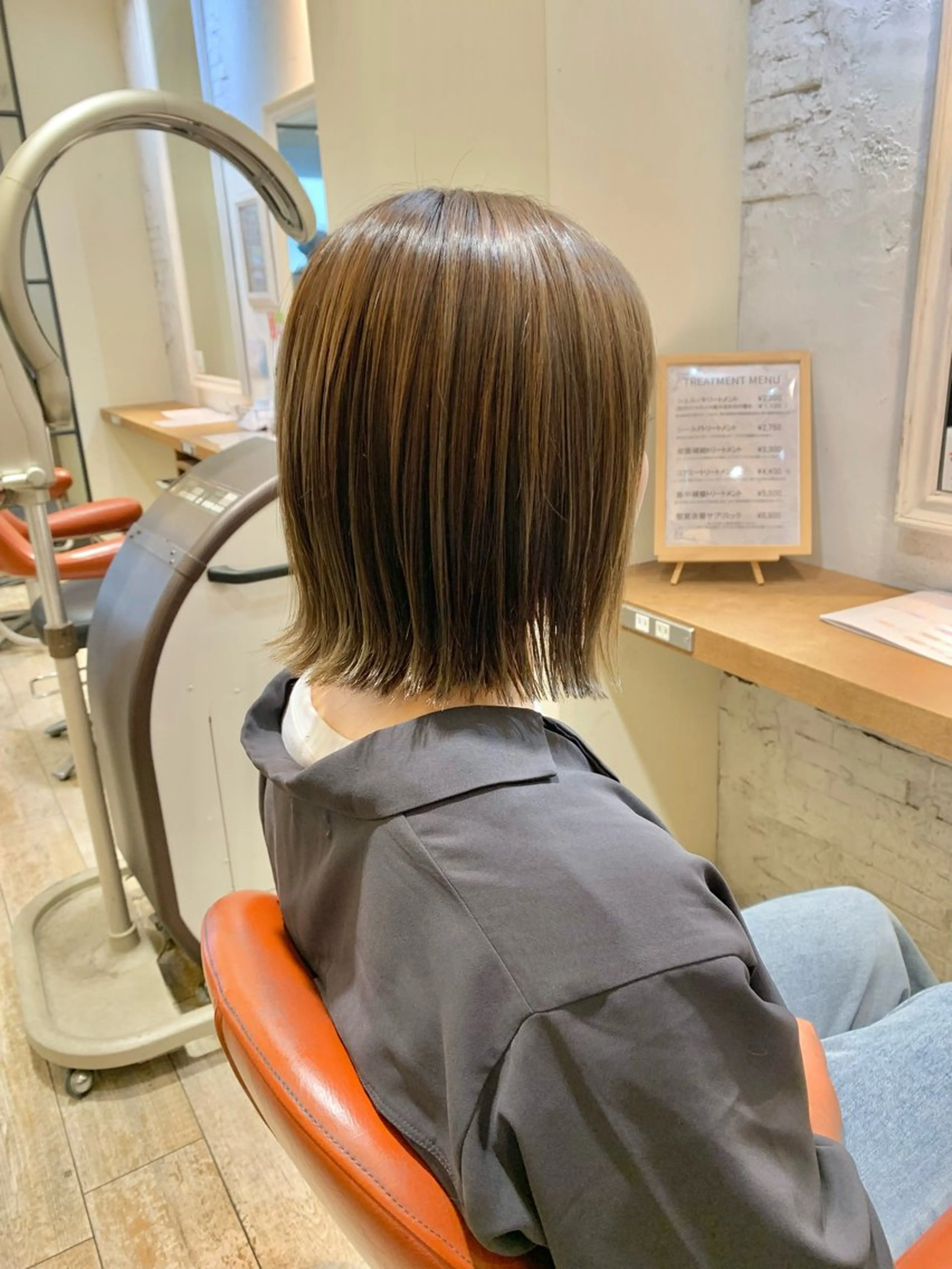 ショート 切りっぱなしボブ ボブ カット ヘアカラー トリートメント 髪質改善＊韓国ヘア＊ レイヤー＊IBUKIのヘアスタイル