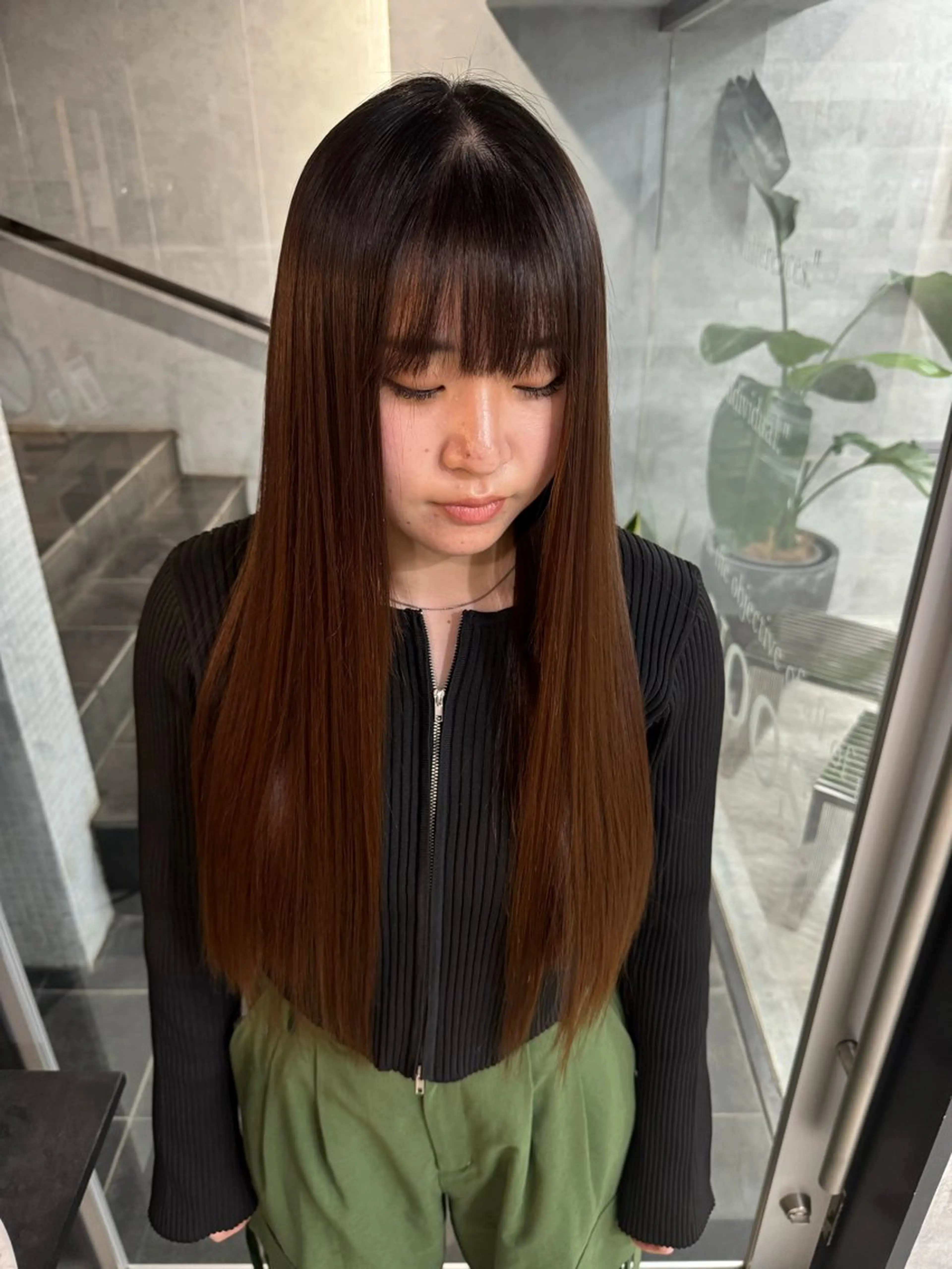 ロング あなたのお悩み改善" You"💚❤️💛のヘアスタイル