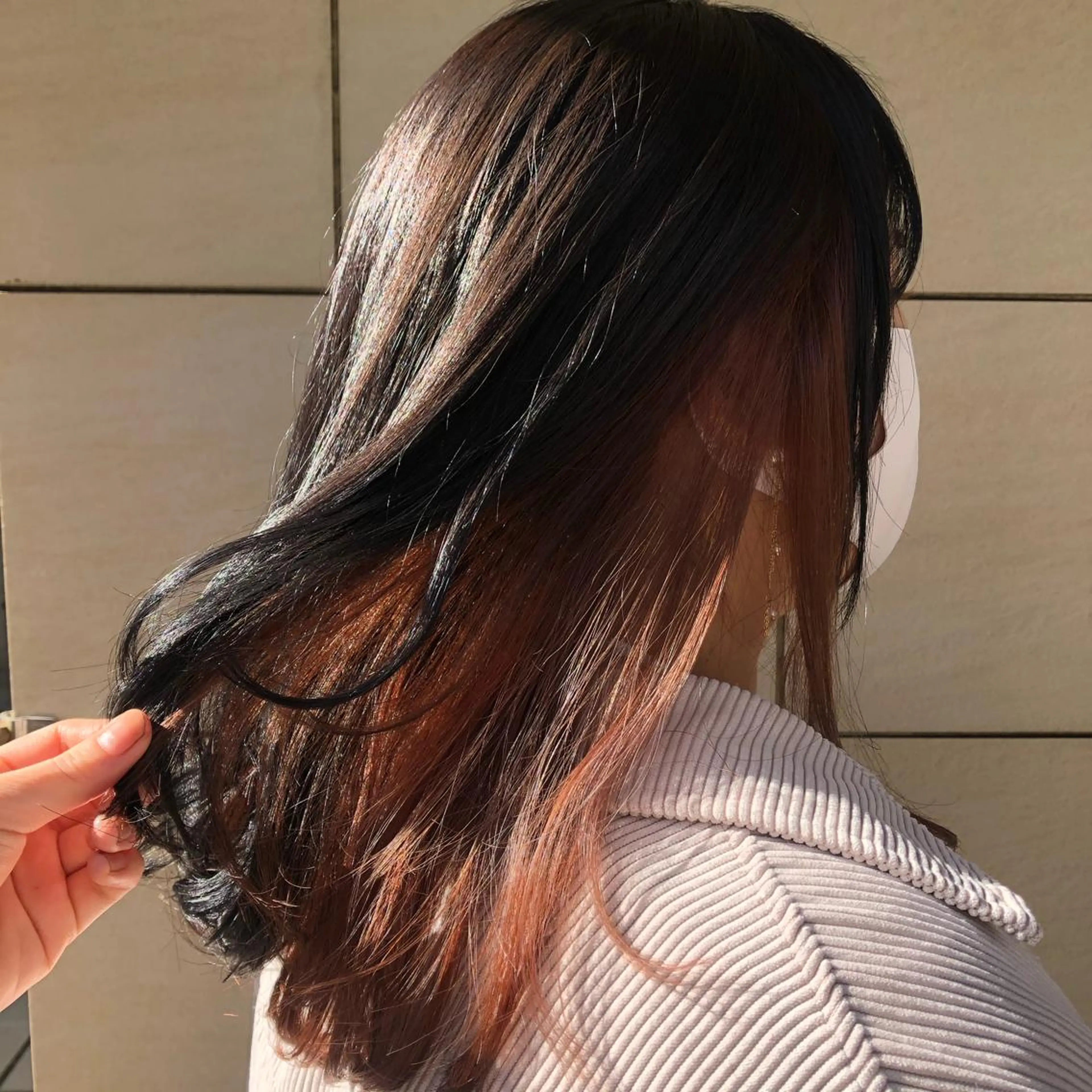 ロング カラー ベージュカラー インナーカラー ピンクカラー ピンクベージュ 森本　舞✴︎ 似合わせパーマのヘアスタイル