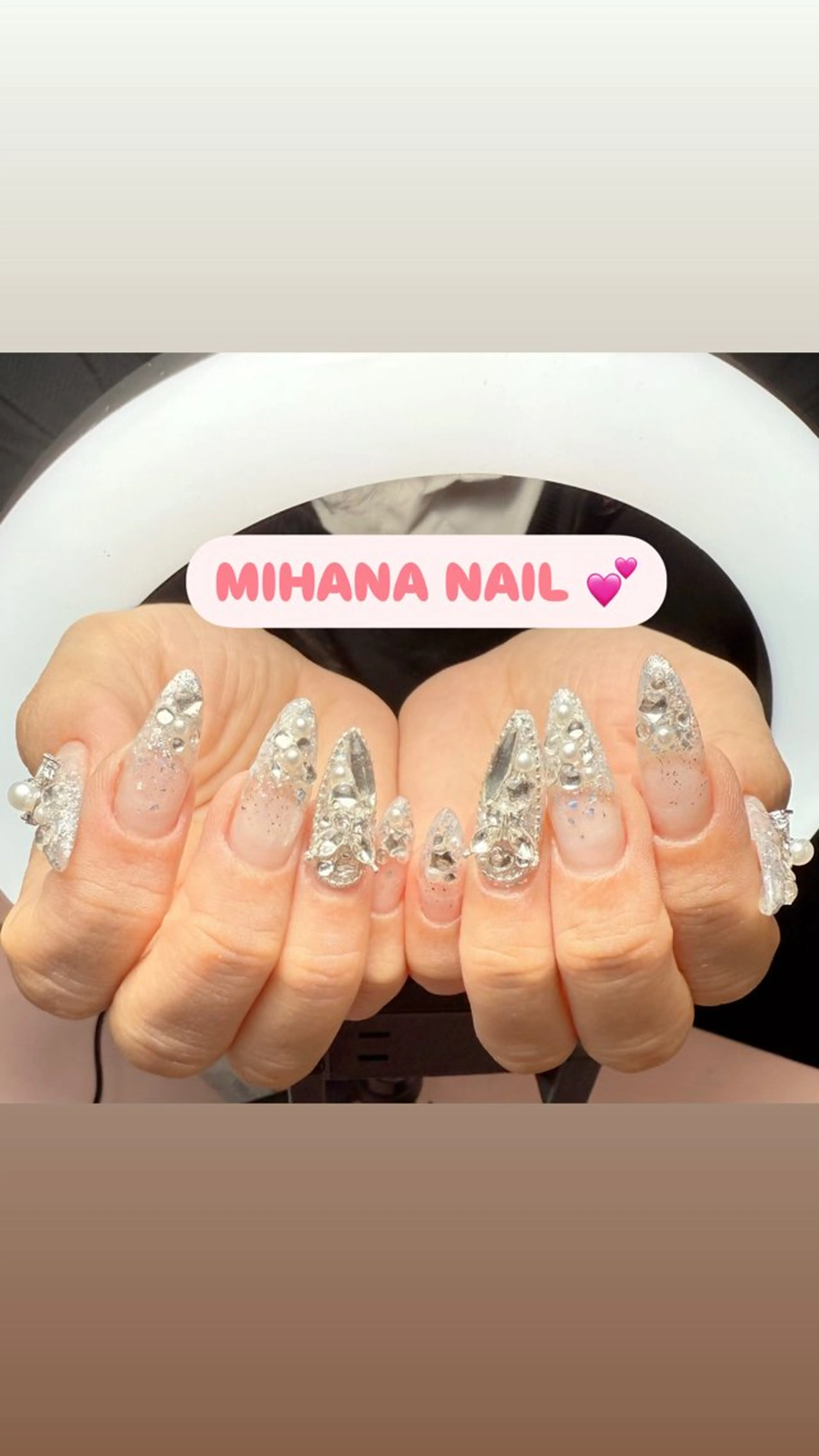 ネイル 長さ出し フレンチネイル グラデーション 卒業式 マグネットネイル ハンドネイル MIHANA NAILのネイルデザイン