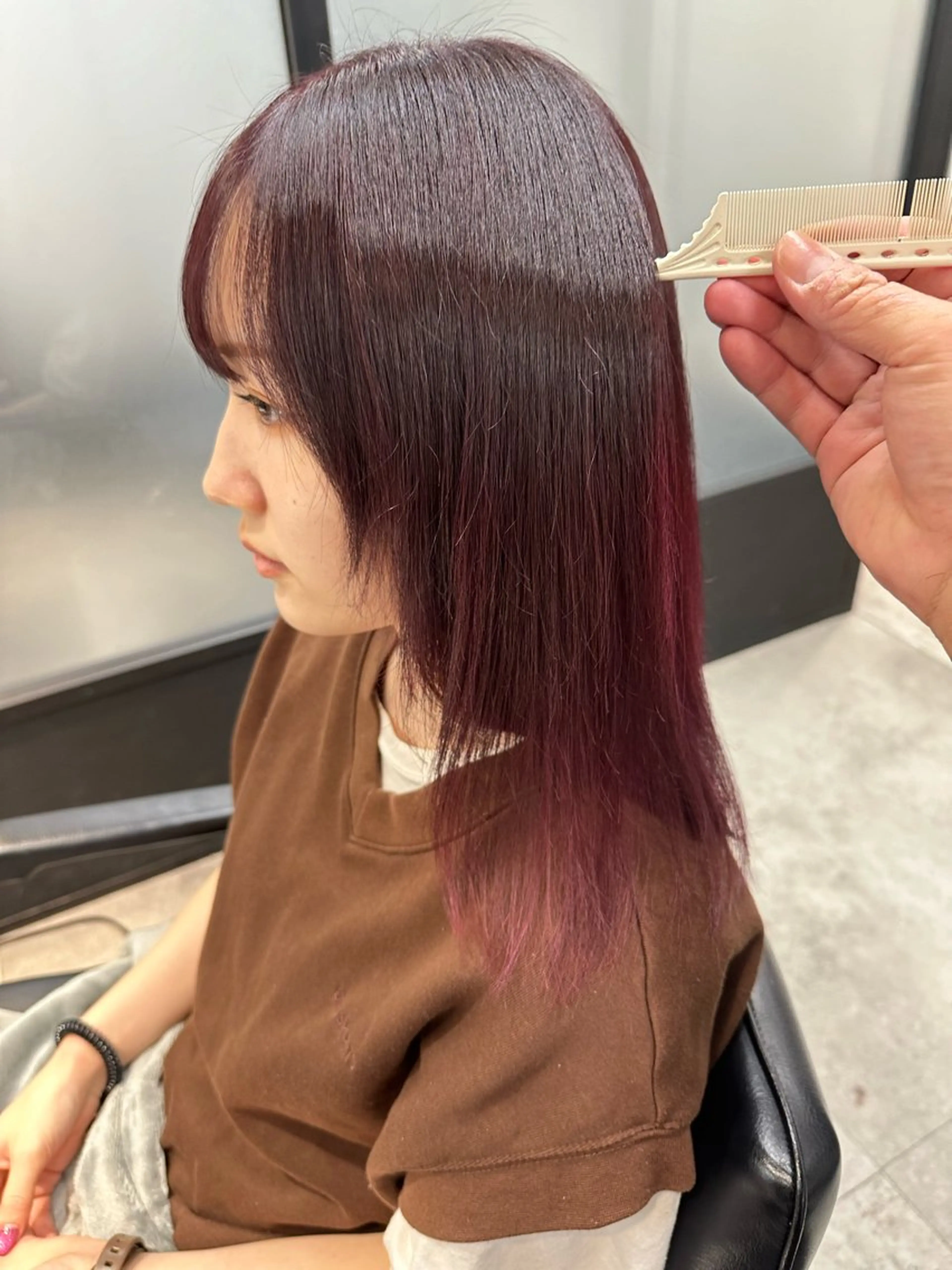 ミディアム カラー SALOWIN 原宿ILSalice所属・ナチュラル特化 低価格/ＪＯのヘアスタイル