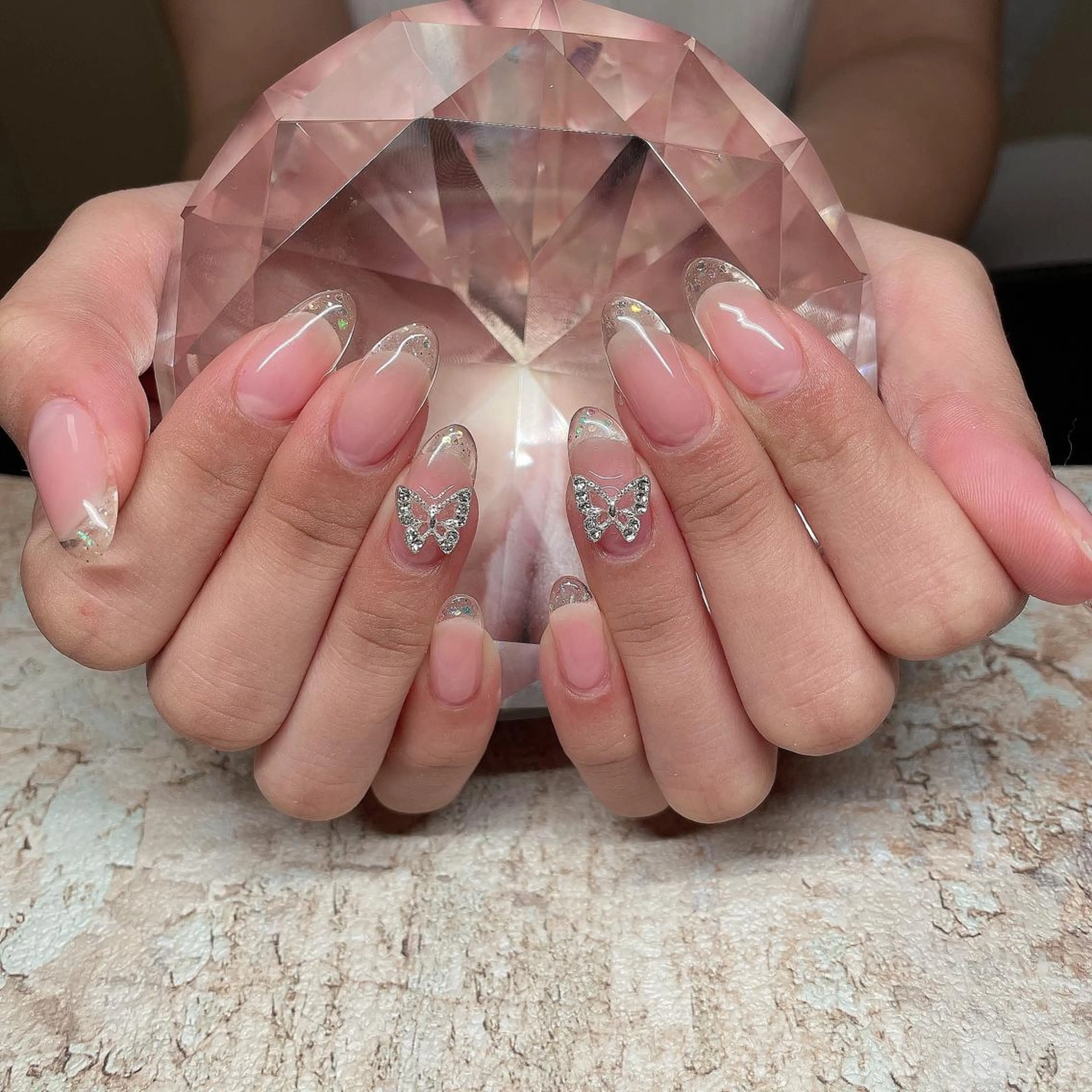 ネイル アートネイル フレンチネイル ジェルネイル グラデーション 韓国ネイル Nail room Bimano所属・Bimano seica♡+°のネイルデザイン