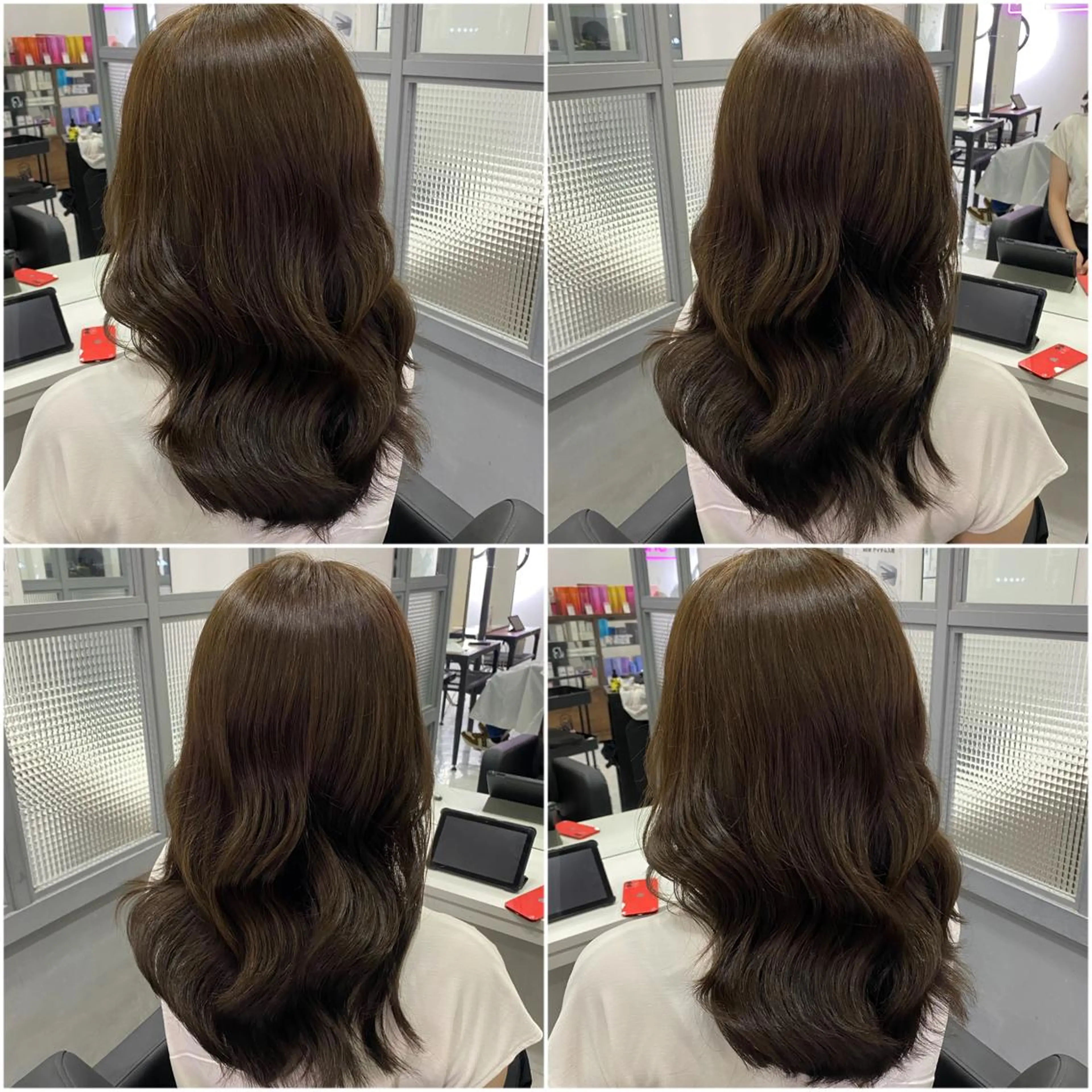 セミロング カラー 🖤韓国艶髪 RINA🖤のヘアスタイル