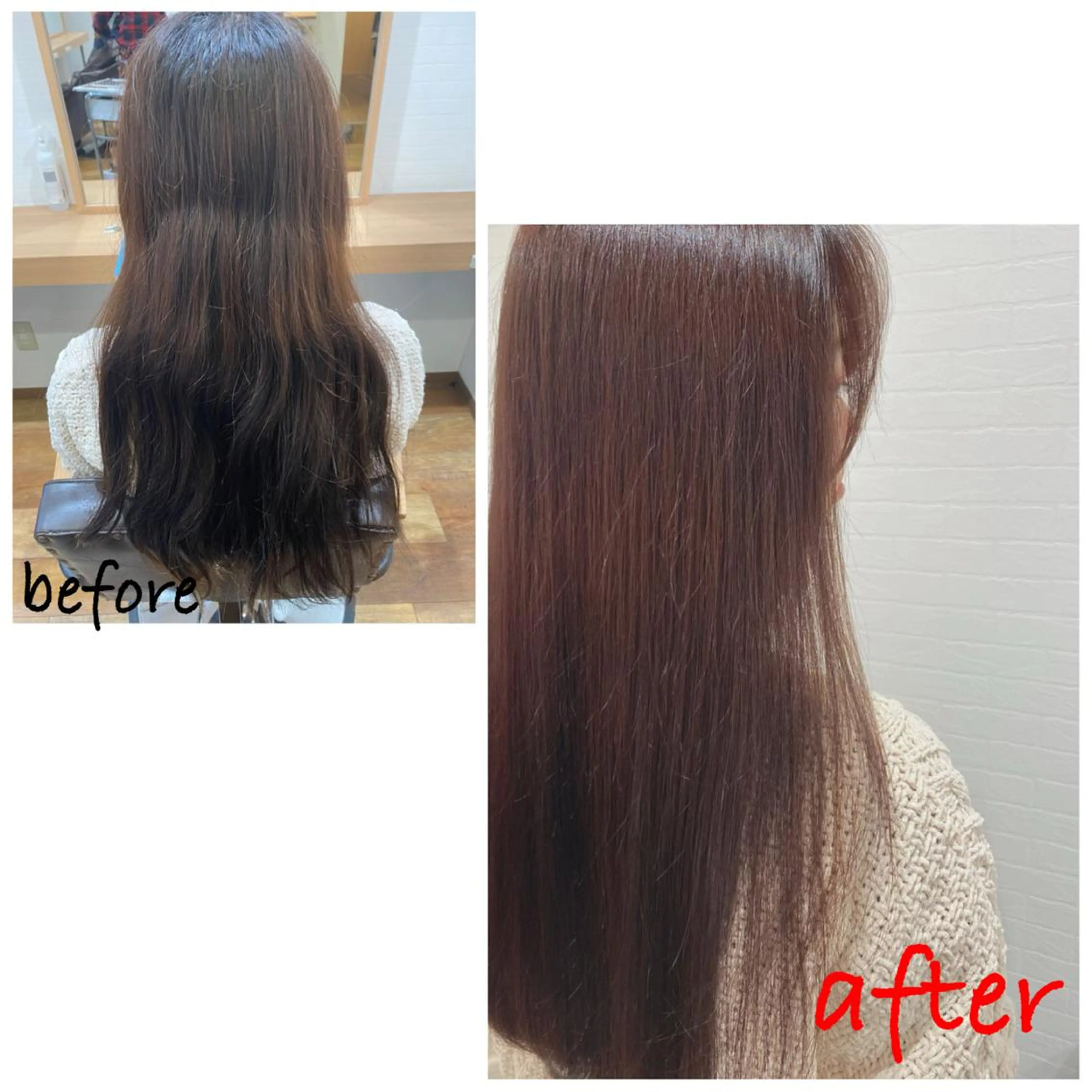 ロング カラー ブラウンカラー ピンクカラー ピンクブラウン GRANLUSSO 〜グランルッソ駅前店所属・木口 嘉美のヘアスタイル