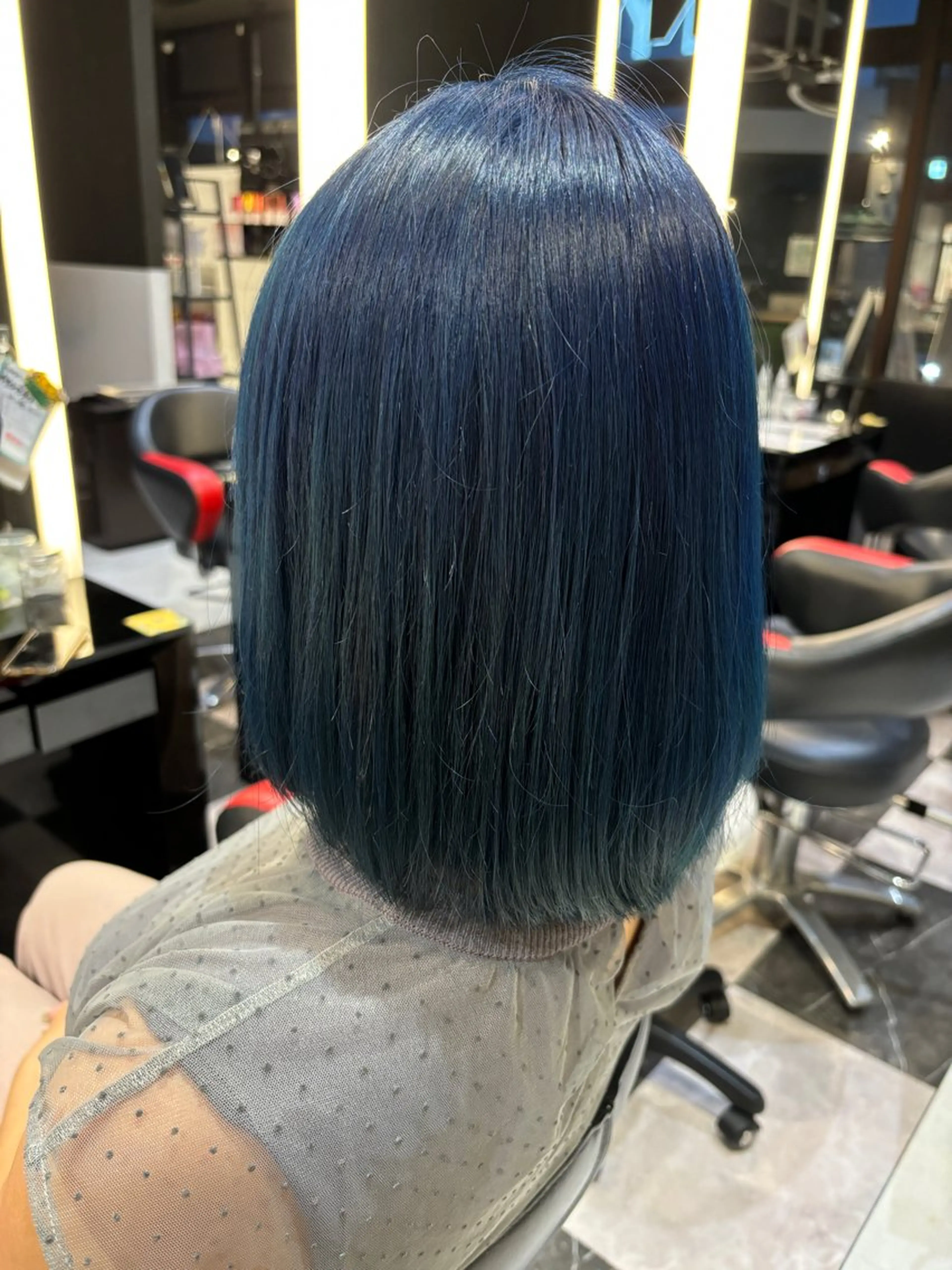 ミディアム カラー デザインカラー ヘアカラー トリートメント ブリーチ/ヘアケア/ 艶髪/イギチハルのヘアスタイル