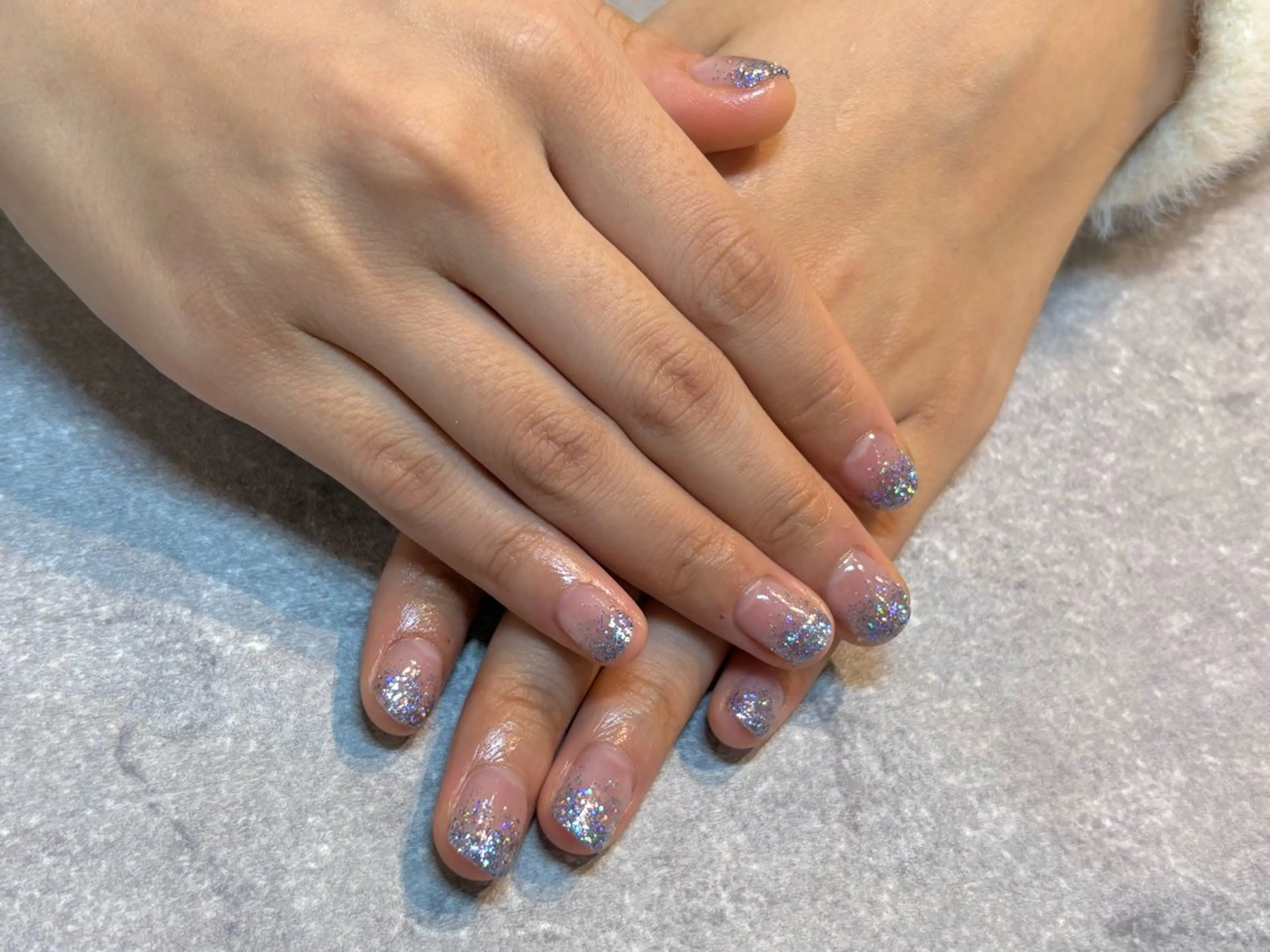 ネイル ラメ(グリッター) ラメグラデーション Hanjo Yumiのネイルデザイン