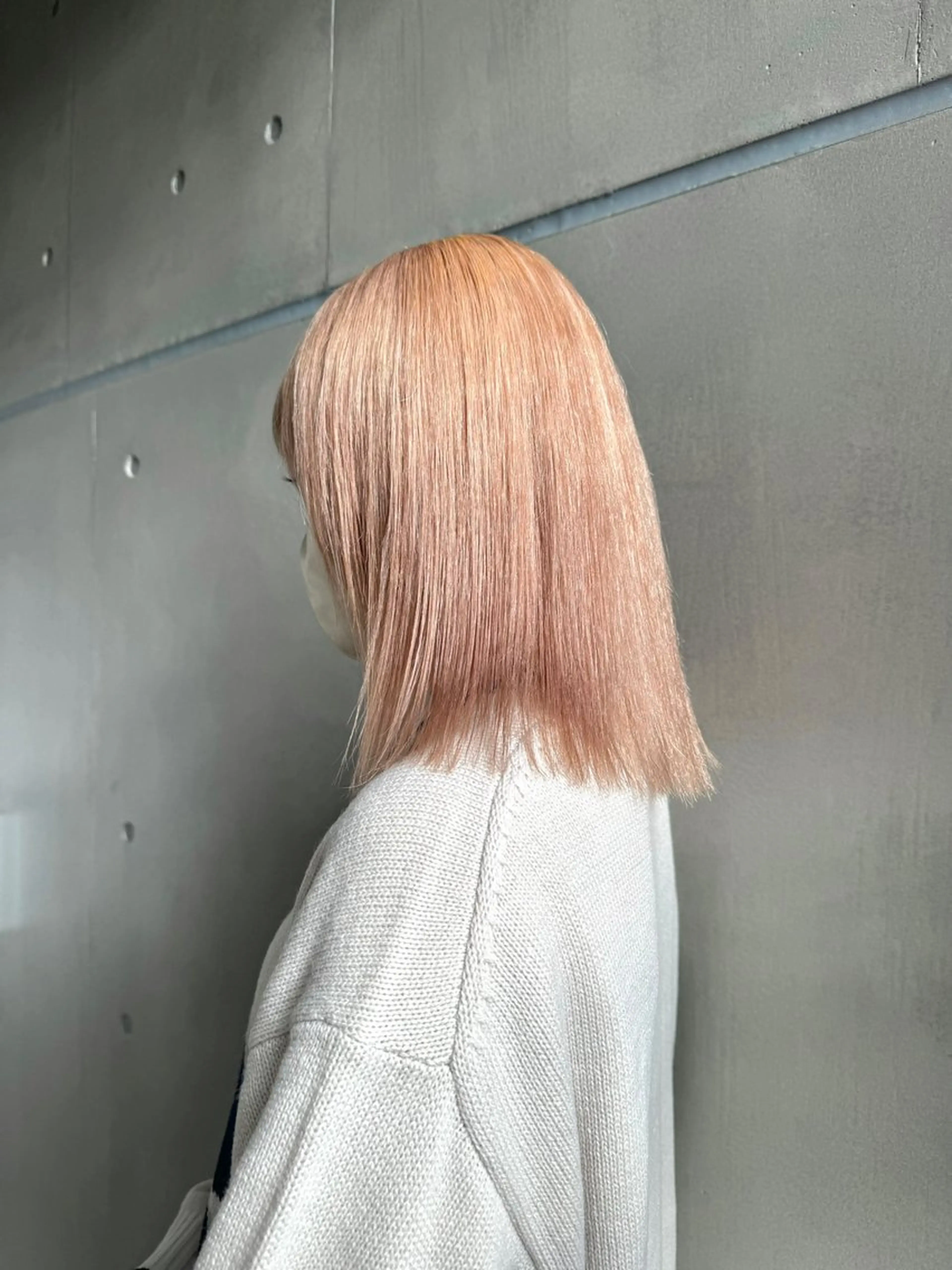 セミロング ヘアカラー 透明感カラー🪡🤍 nanao🤍🪡のヘアスタイル