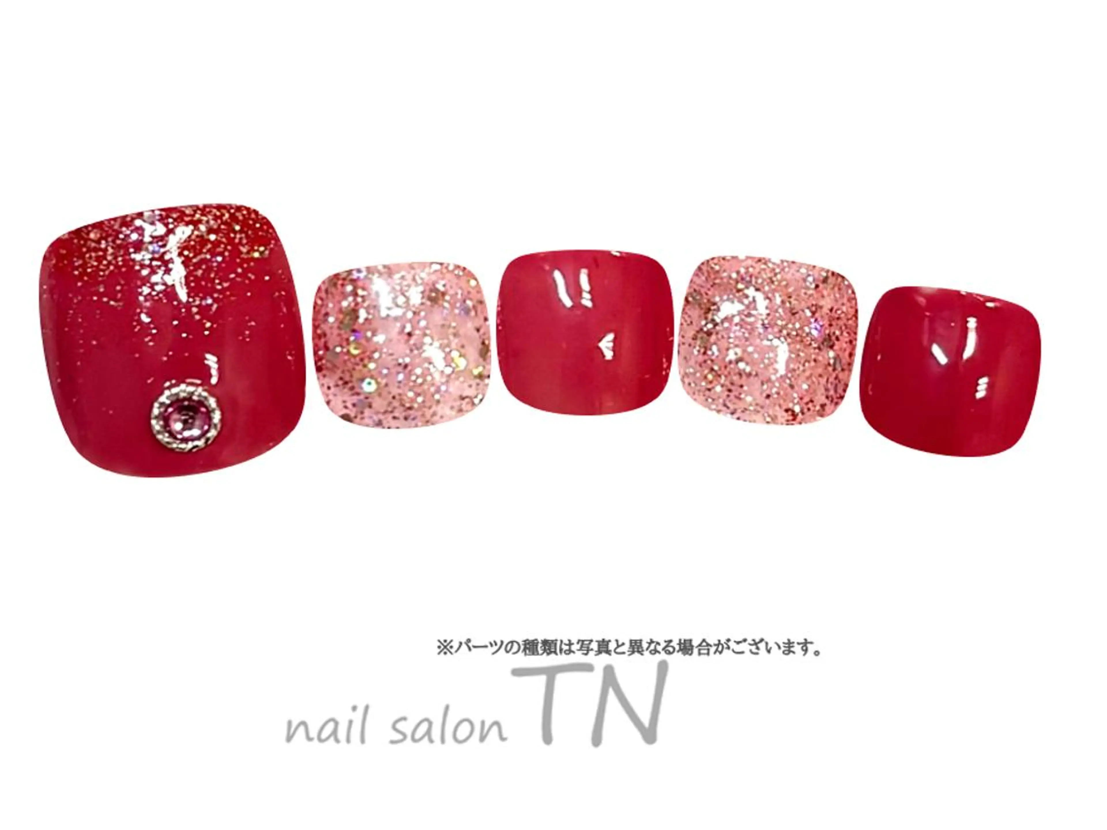 ネイル フットネイル 中島 実穂のネイルデザイン