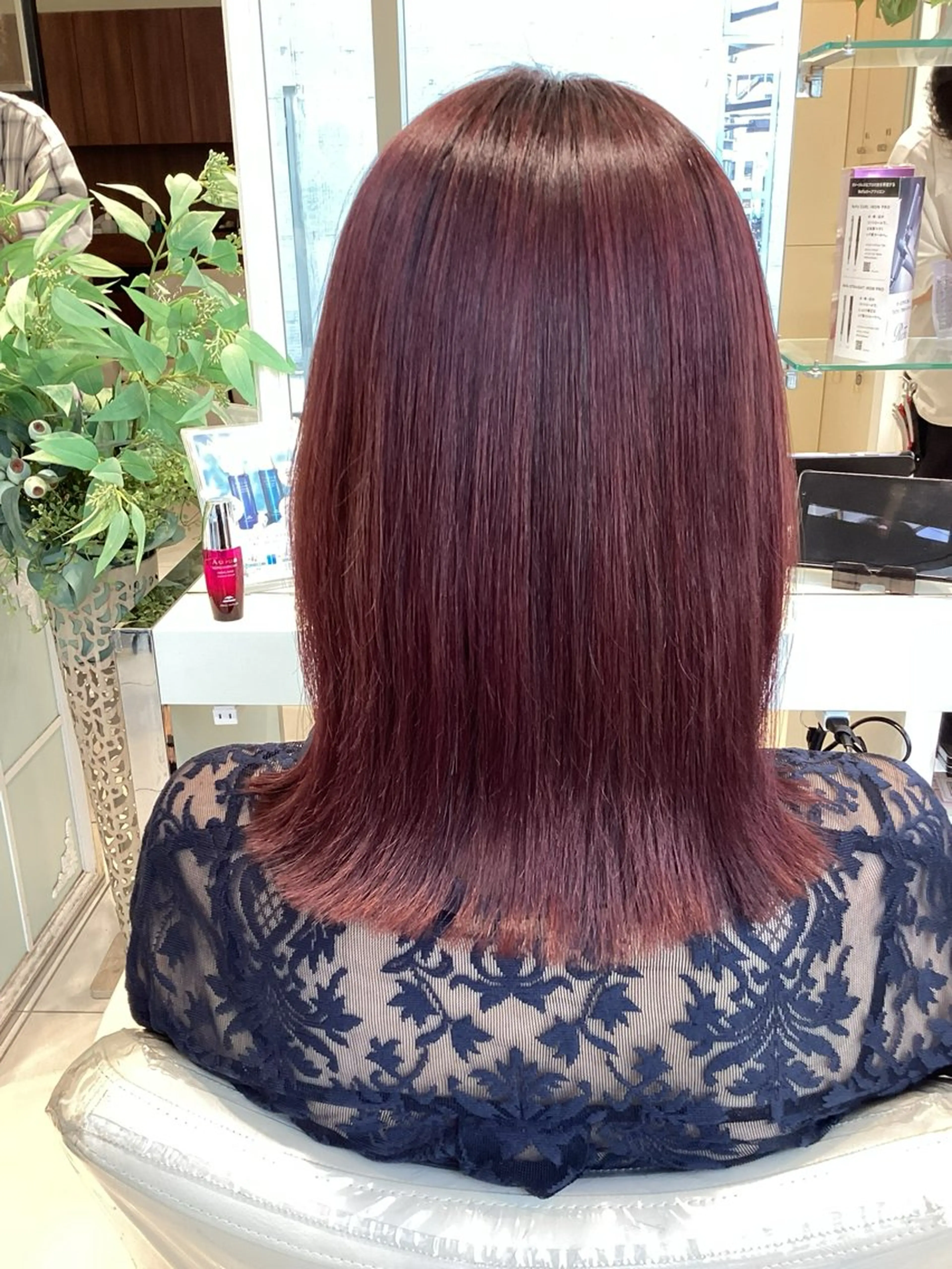 ミディアム カラー ヘアカラー トリートメント 髪質改善 縮毛矯正 🌙 ゆきのヘアスタイル