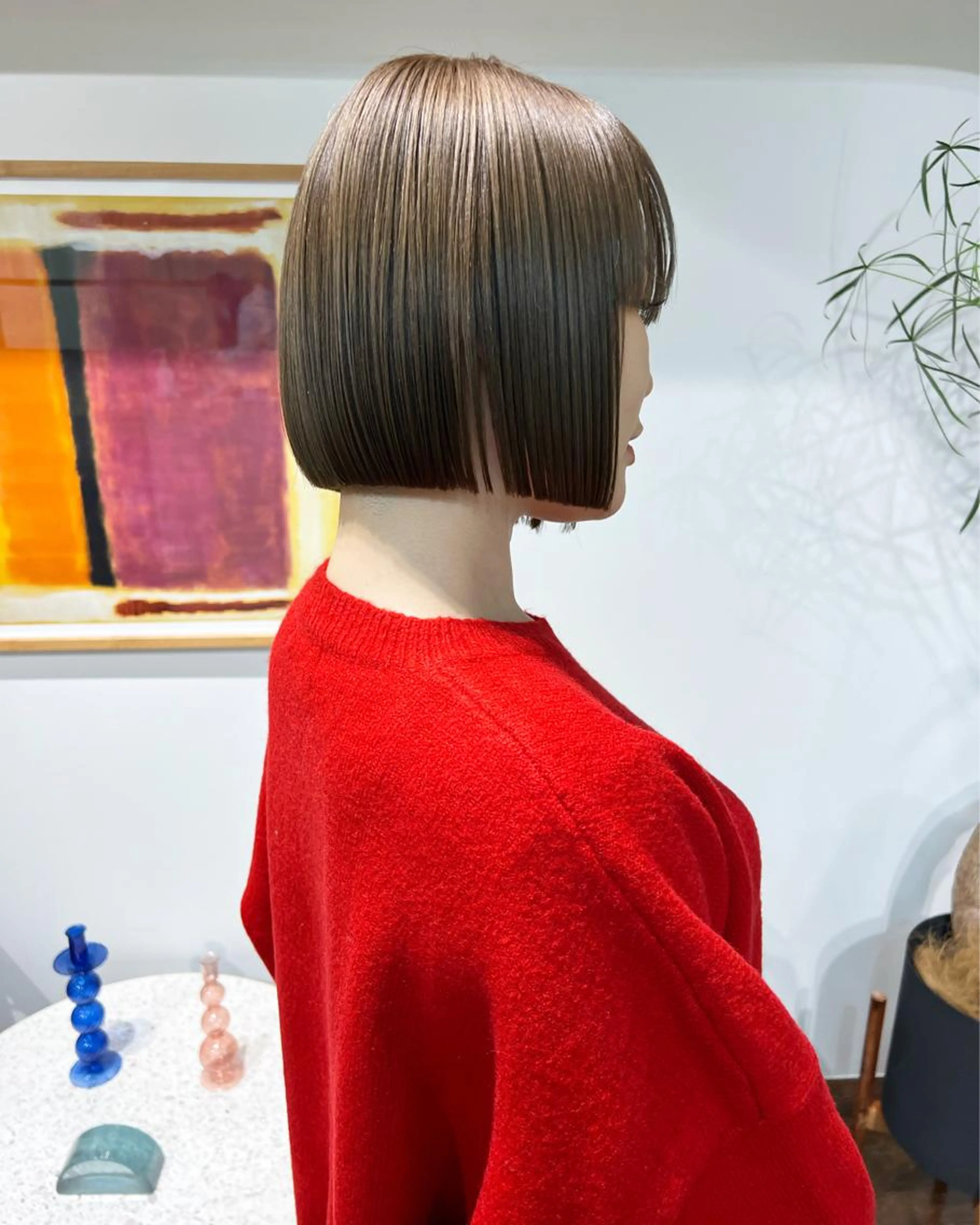 ボブカット+カラー+5step systemトリートメントの写真