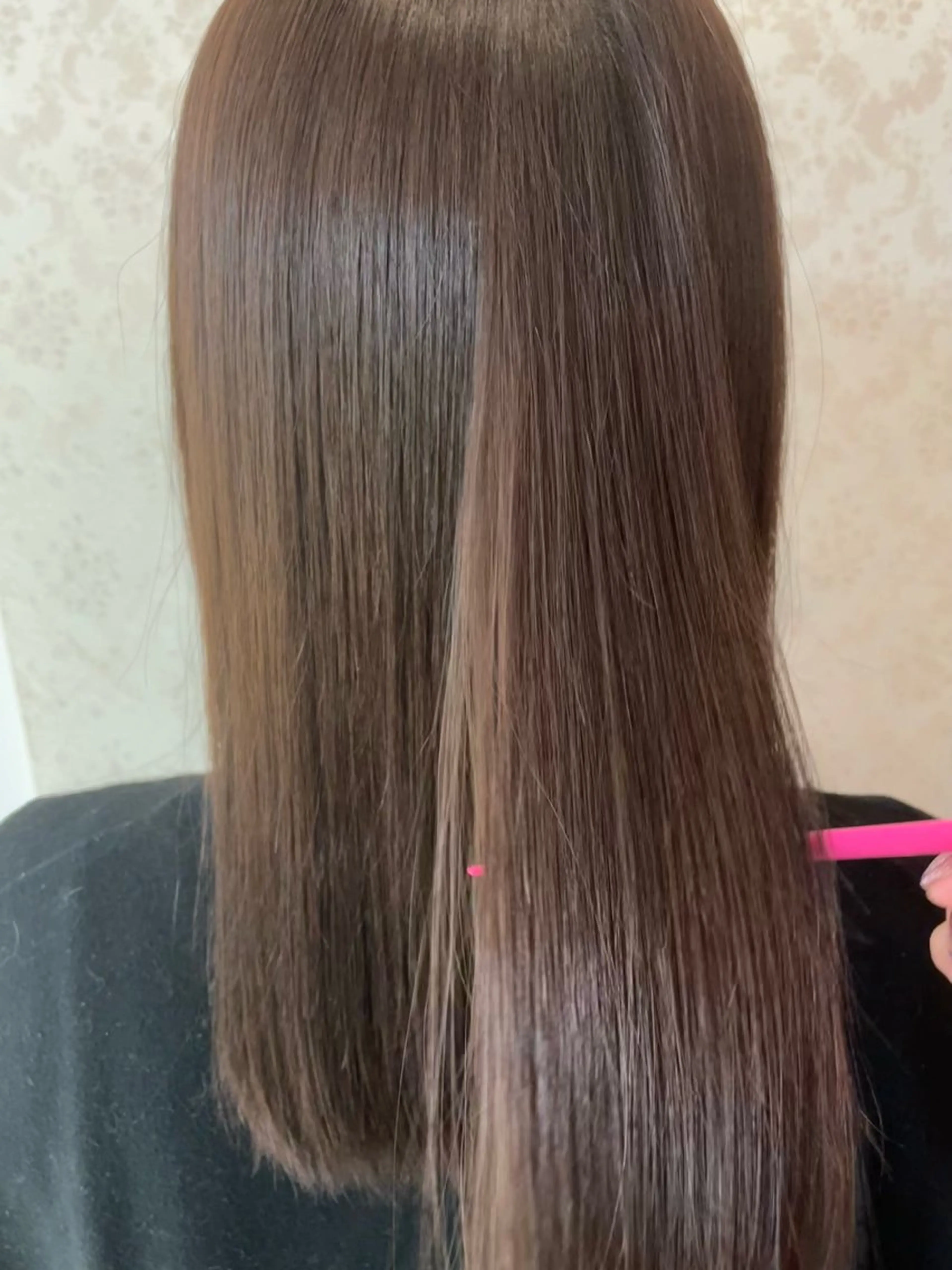 ロング ヘアカラー トリートメント ヒヨシ ルナのヘアスタイル