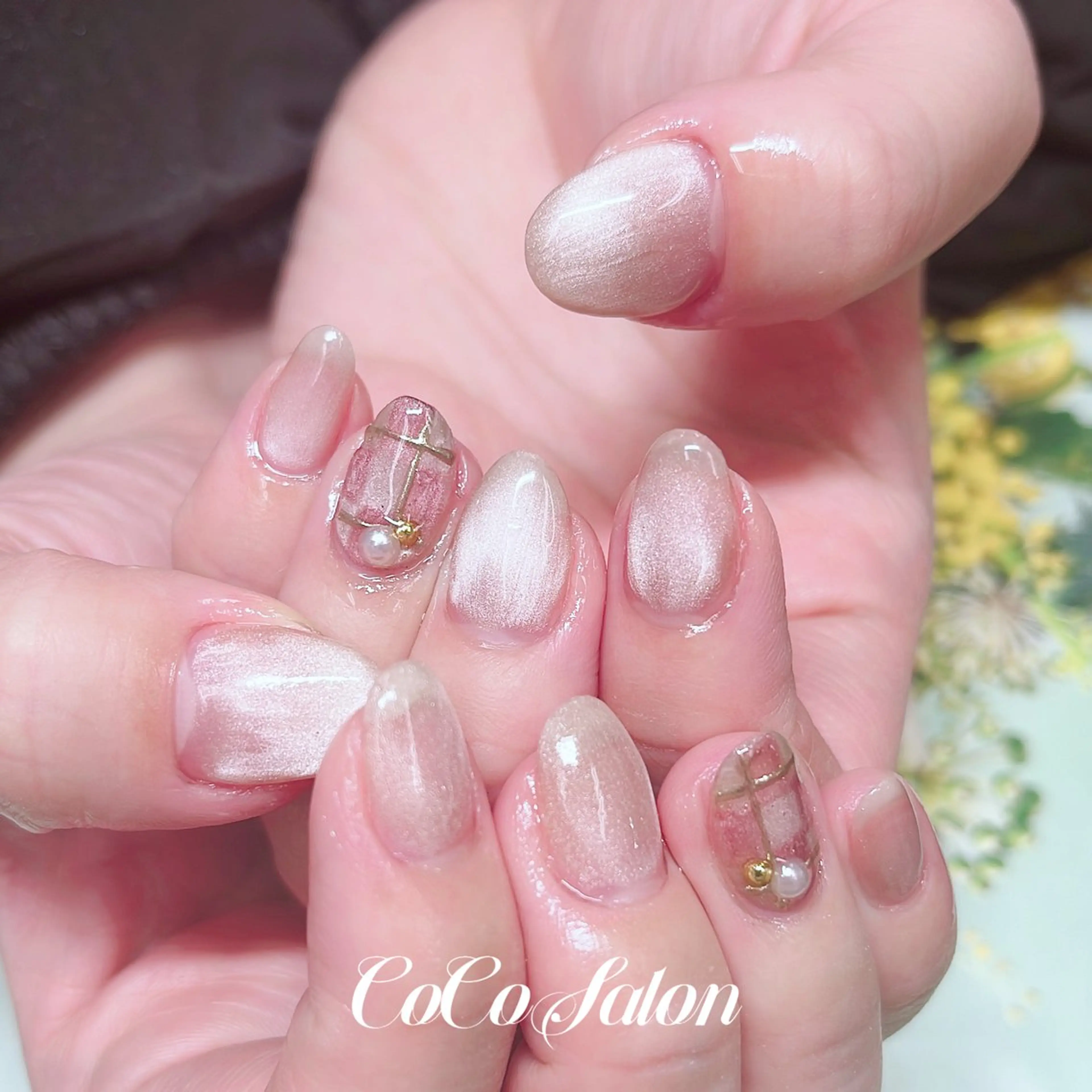 ネイル アートネイル ジェルネイル キラキラネイル マグネットネイル ミラーネイル その他(ネイル) CoCoSalon ネイル/まつ毛予約のネイルデザイン