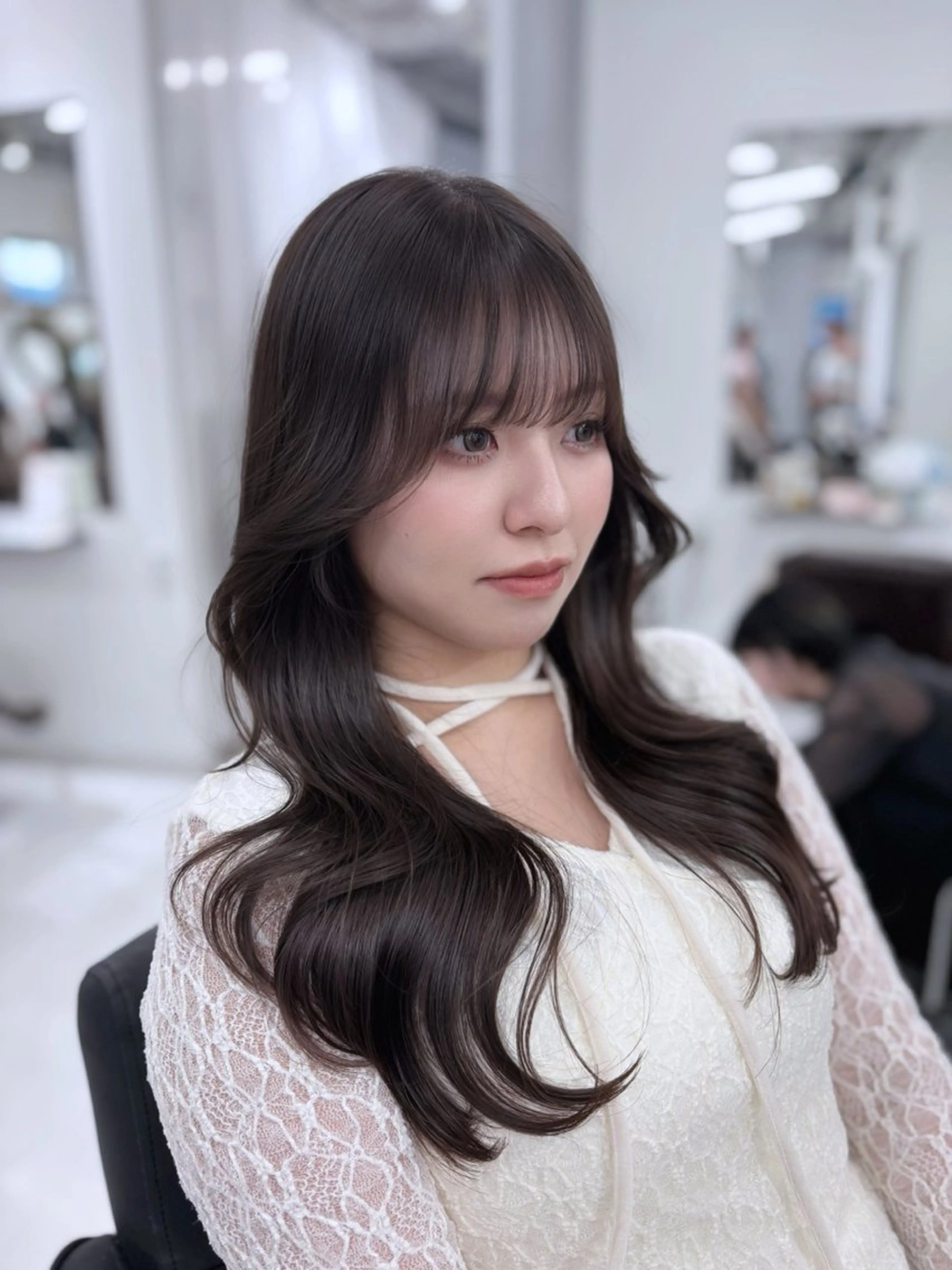 【🉐❤️🔥ミニモ限定価格❤️🔥】《カット+カラー》💎ノンダメージ認定サロン💎透明感のある艶カラー✨の写真