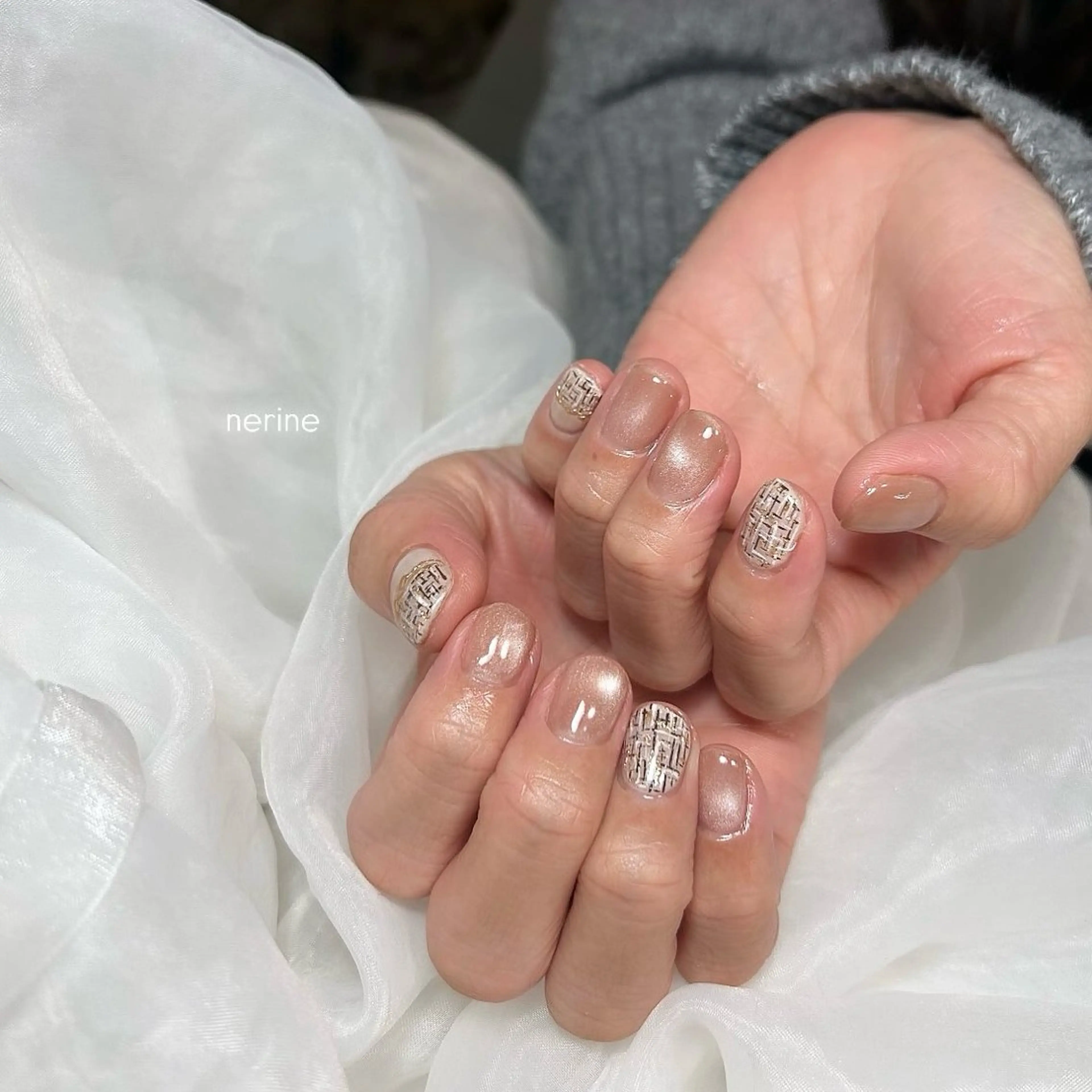 ネイル マグネットネイル ハンドネイル nail salon nerineのネイルデザイン