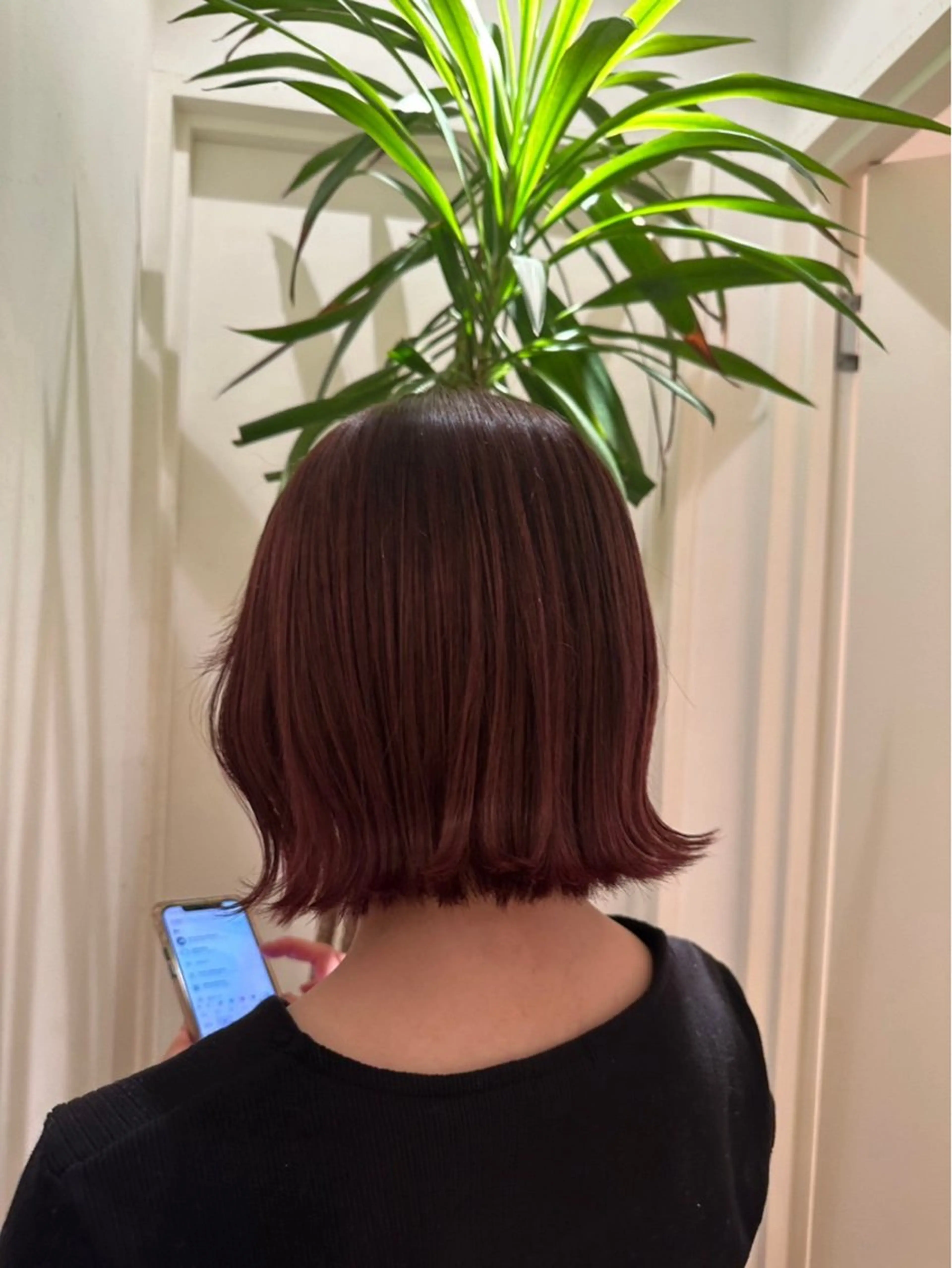 ショート 切りっぱなしボブ ボブ かのうひなこ🌻 レイヤーカットのヘアスタイル