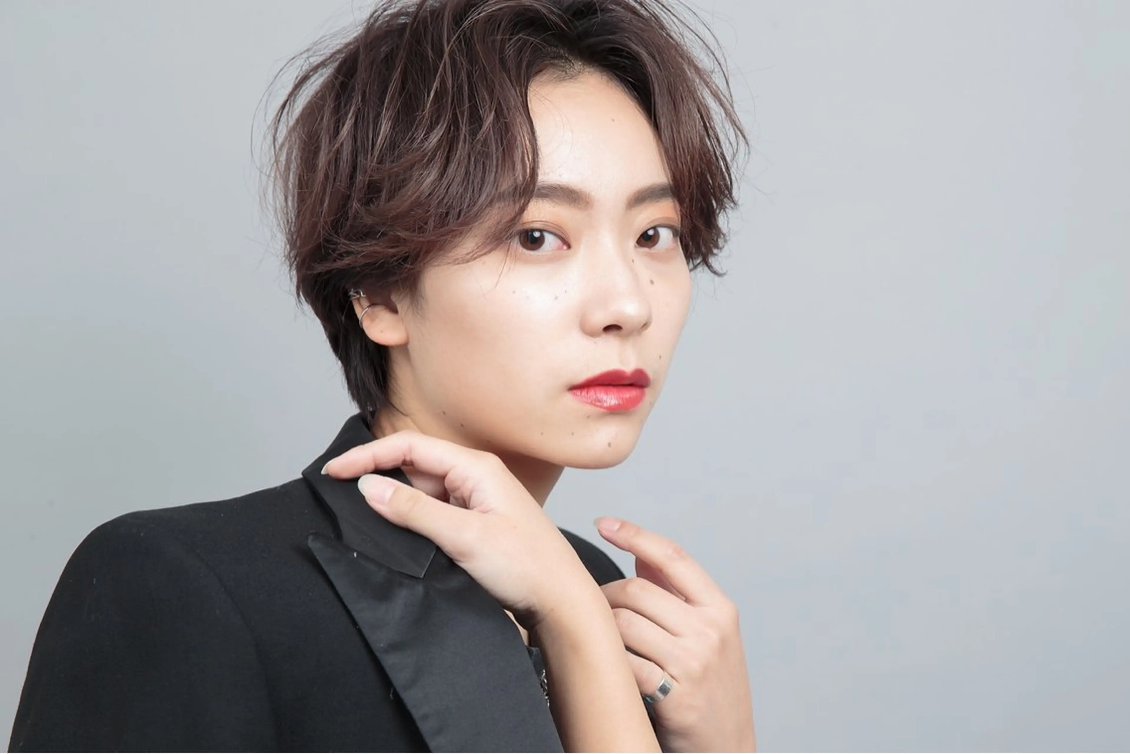 ショート カット ヘアカラー トリートメント hoNua. 栄/透明感カラーのヘアスタイル