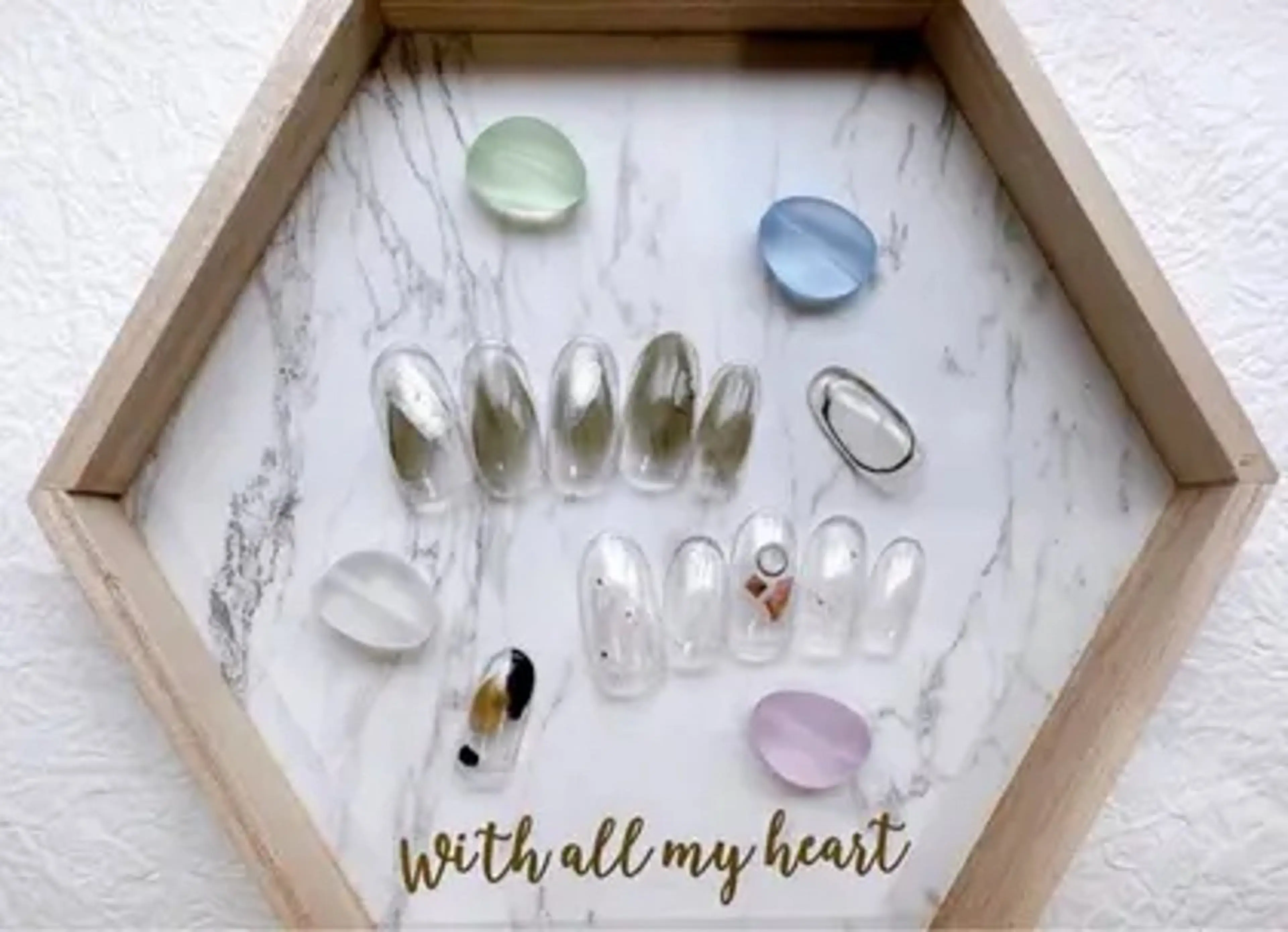 ハンド定額petitコース✨️ クリアなニュアンスデザイン30種類✨️カラーストーン変更無料【オフありの方はこちら】の写真