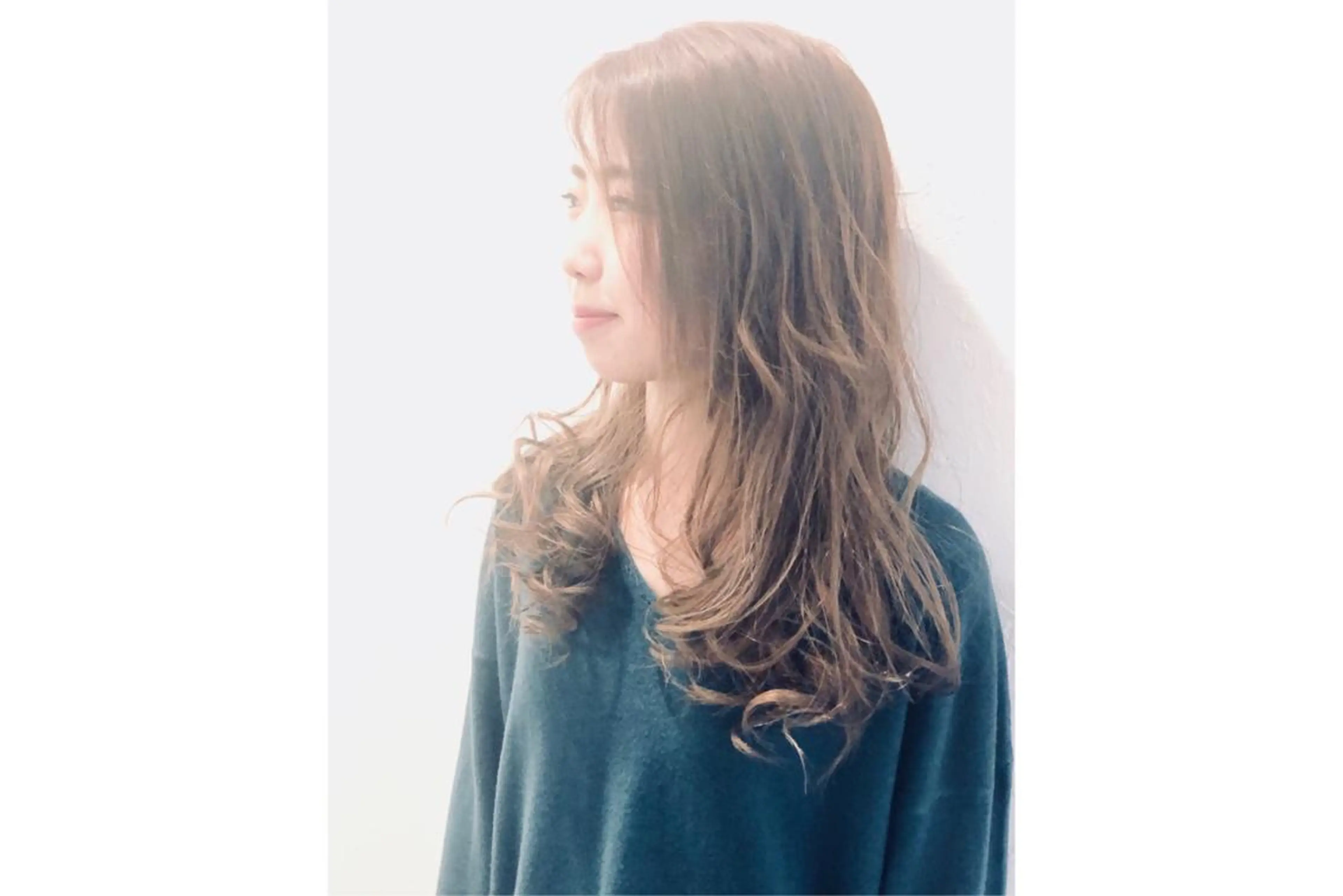 ロング カラー パーマ ヘアカラー トリートメント m ā l o. マァロのヘアスタイル