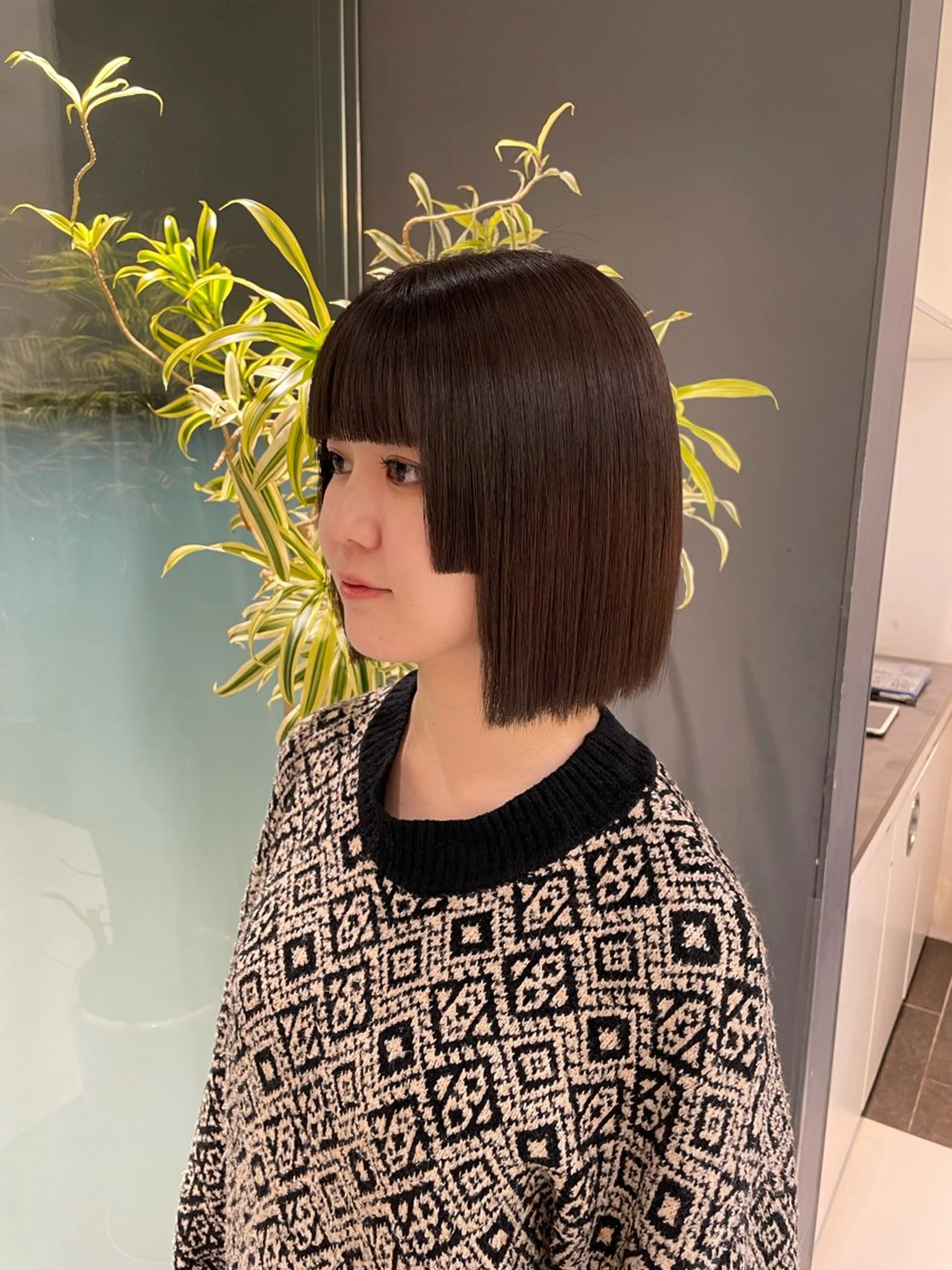 ショート ボブ 姫カット 縮毛矯正 ZA/ZA茗荷谷所属・【カットモデル募集 中】菊池のヘアスタイル