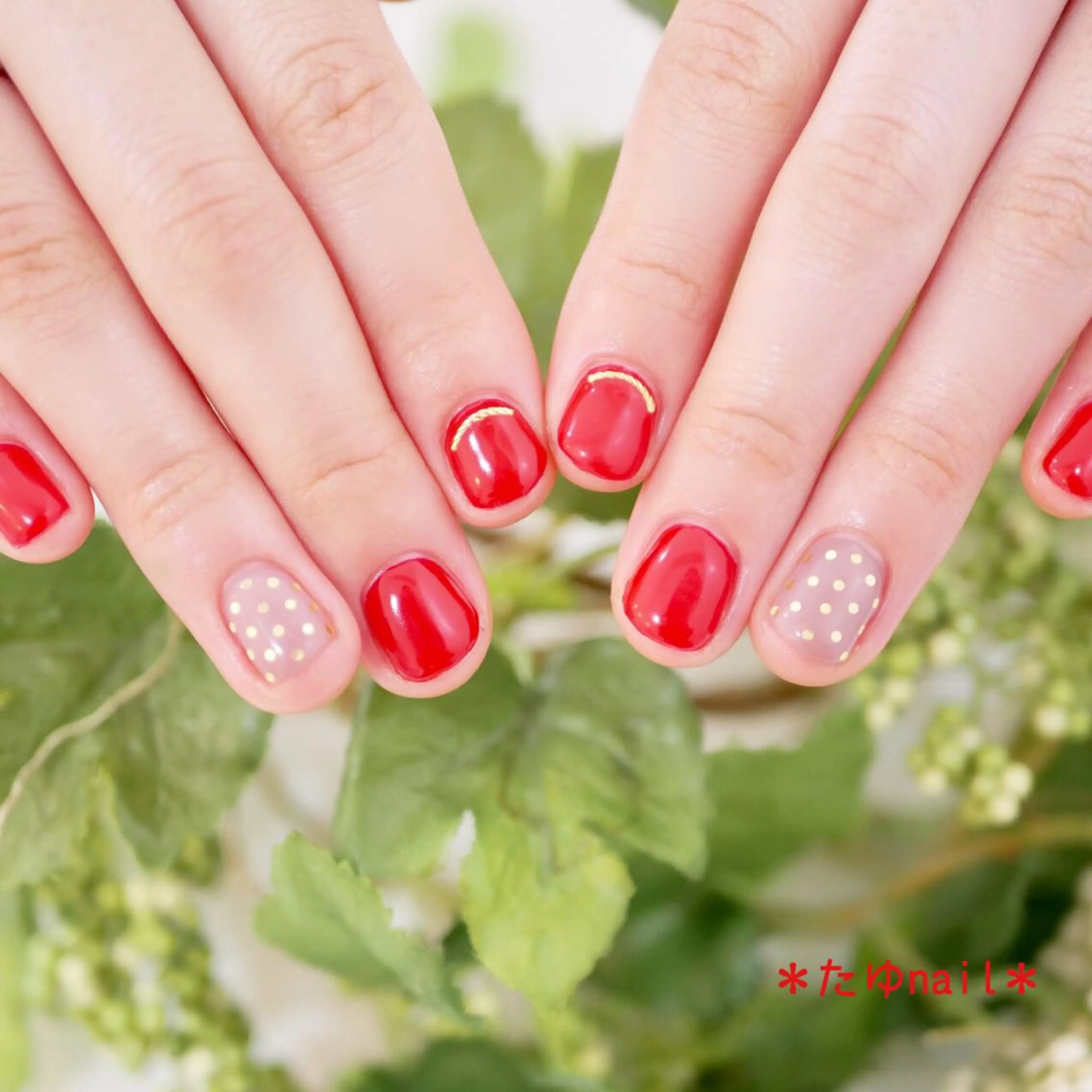 ネイル ハンドネイル ネイルサロン・ネイルスクール　たゆnail所属・ネイルサロン 【たゆnail】のネイルデザイン