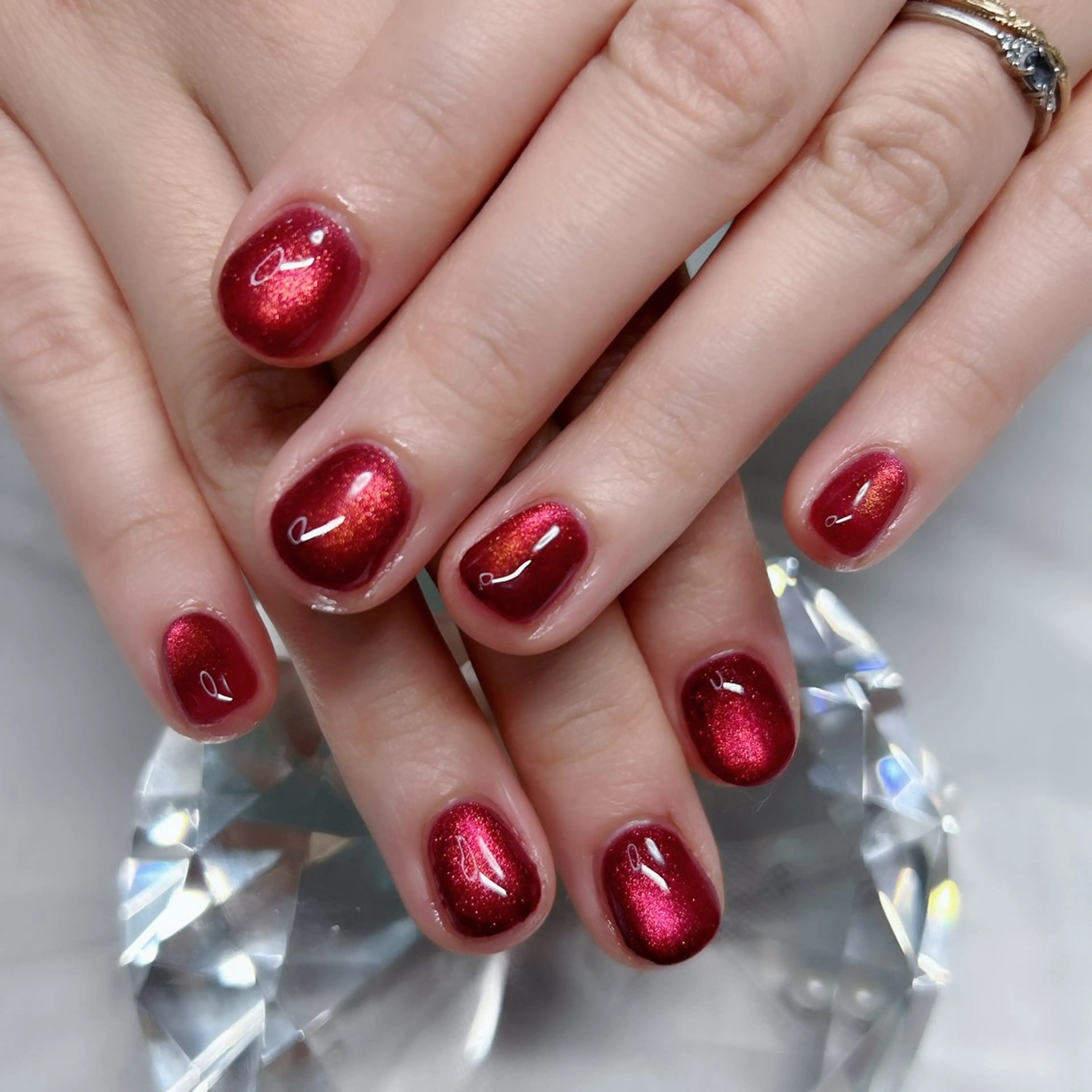 ネイル アートネイル フレンチネイル ジェルネイル グラデーション マグネットネイル ハンドネイル Cute Tips nailのネイルデザイン