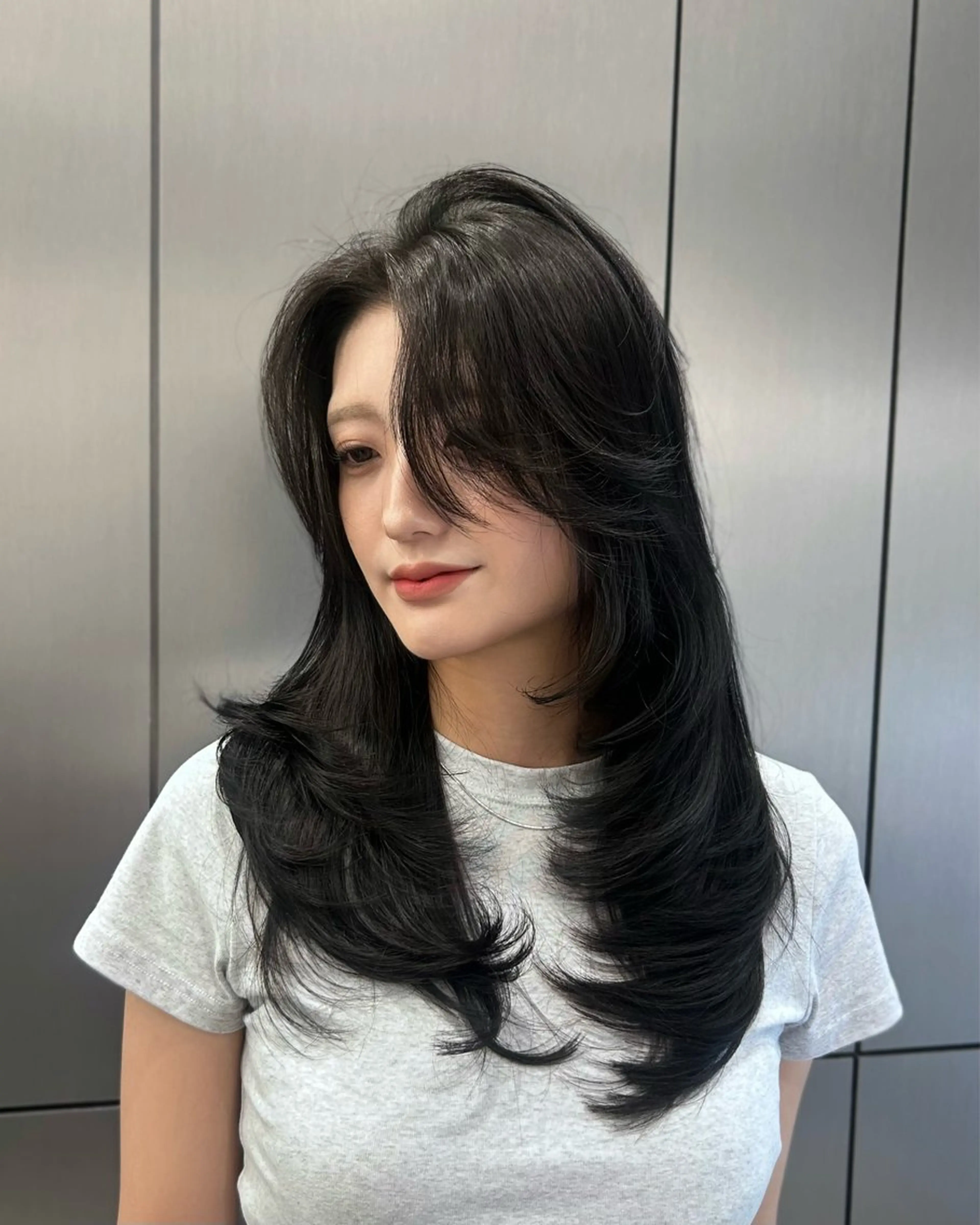 ロング レイヤーカット カット ヘアカラー トリートメント 大人レイヤー/艶美髪 🇺🇸TOMONAのヘアスタイル