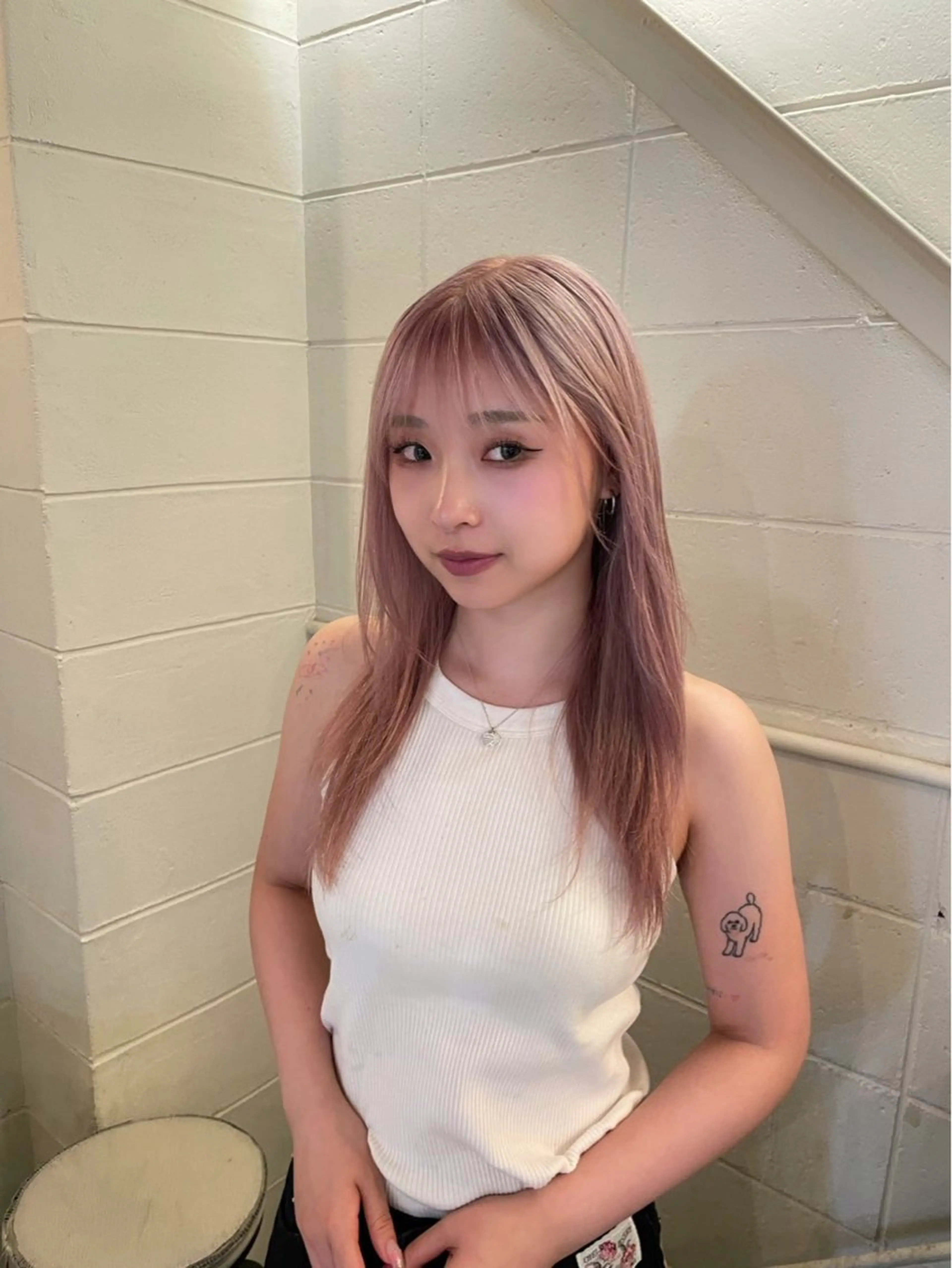 カラー ヘアカラー ﾁｶｼﾂ.ｾﾞﾝ/ ﾌｳｶのヘアスタイル