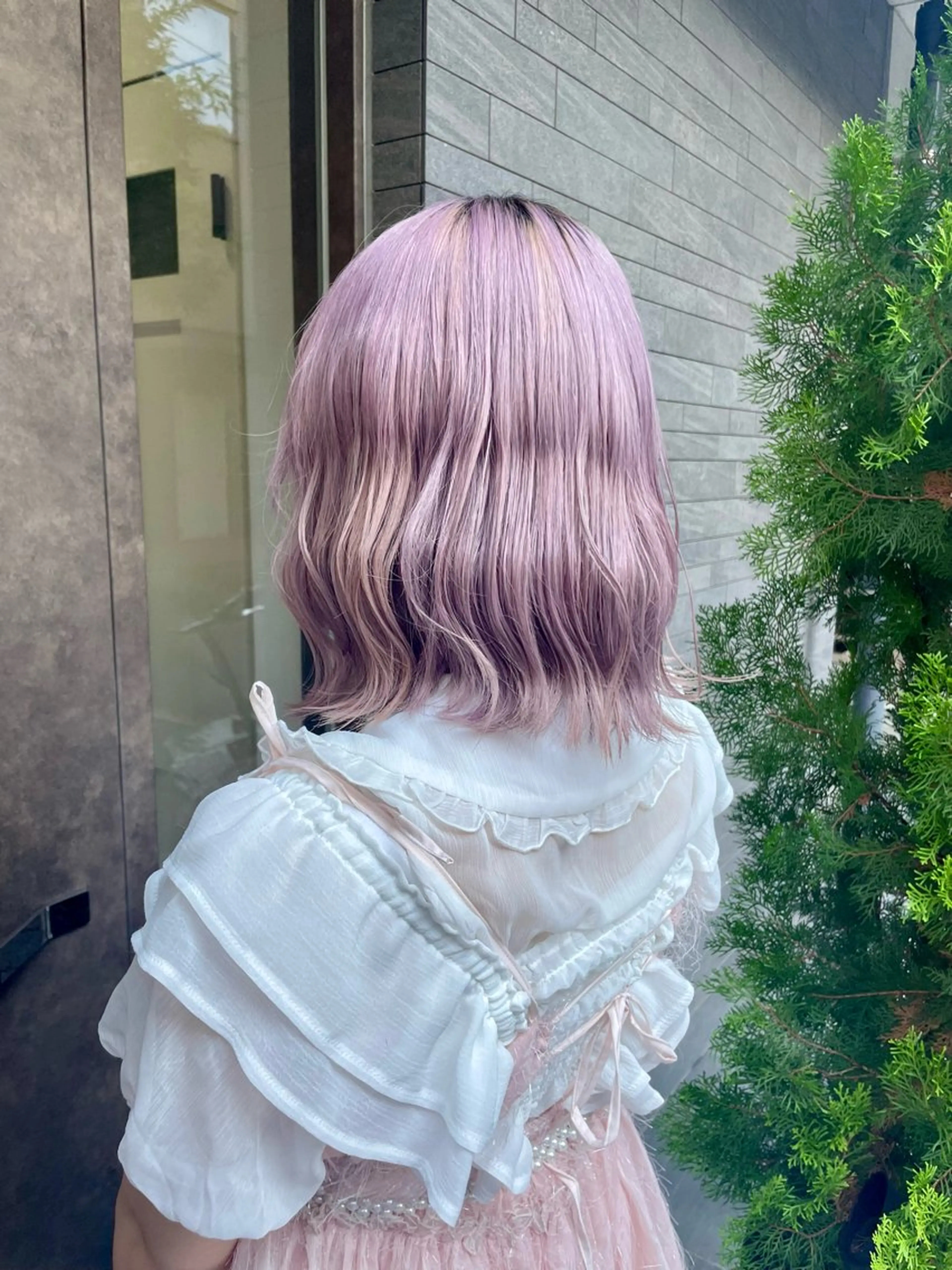 ≪トリプルカラー🩵✨≫ホワイト系やペール系🤍🔅 /ケアブリーチ使用🫧/ シャンプーブロー込み(ブリーチ2回)の写真